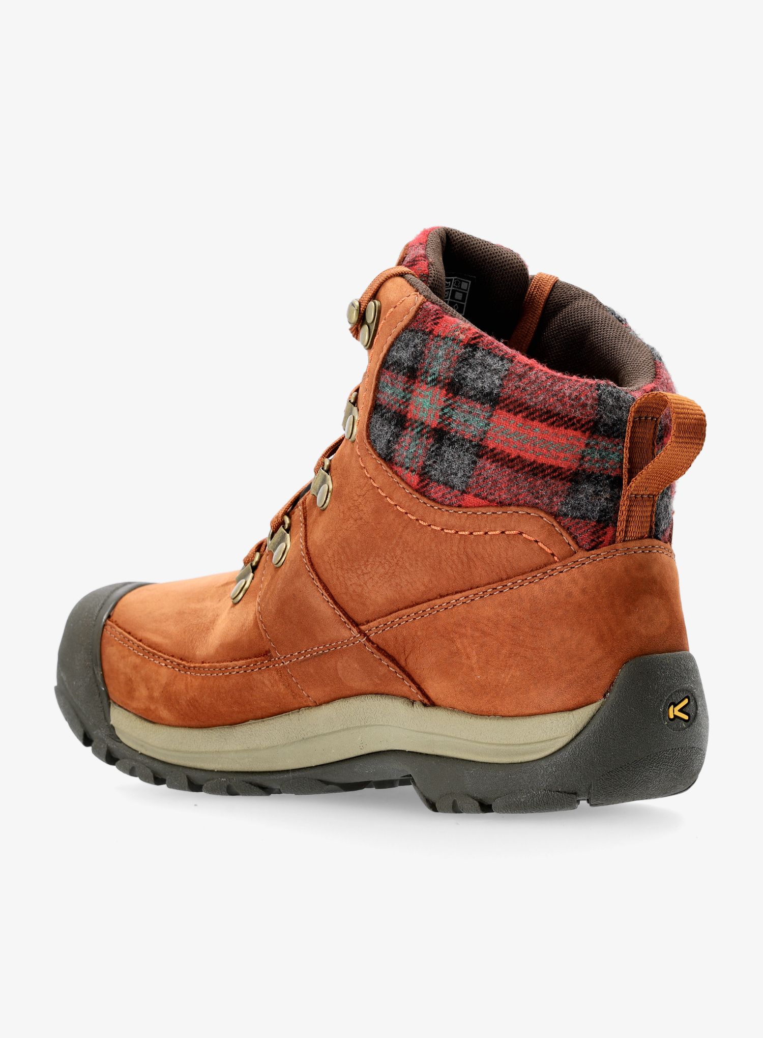 Turistické boty dámské Keen Kaci III Winter Mid WP- tortoise shell/red plaid