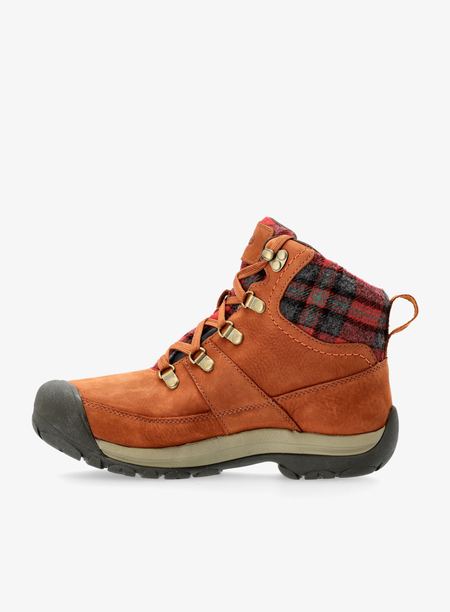 Turistické boty dámské Keen Kaci III Winter Mid WP- tortoise shell/red plaid