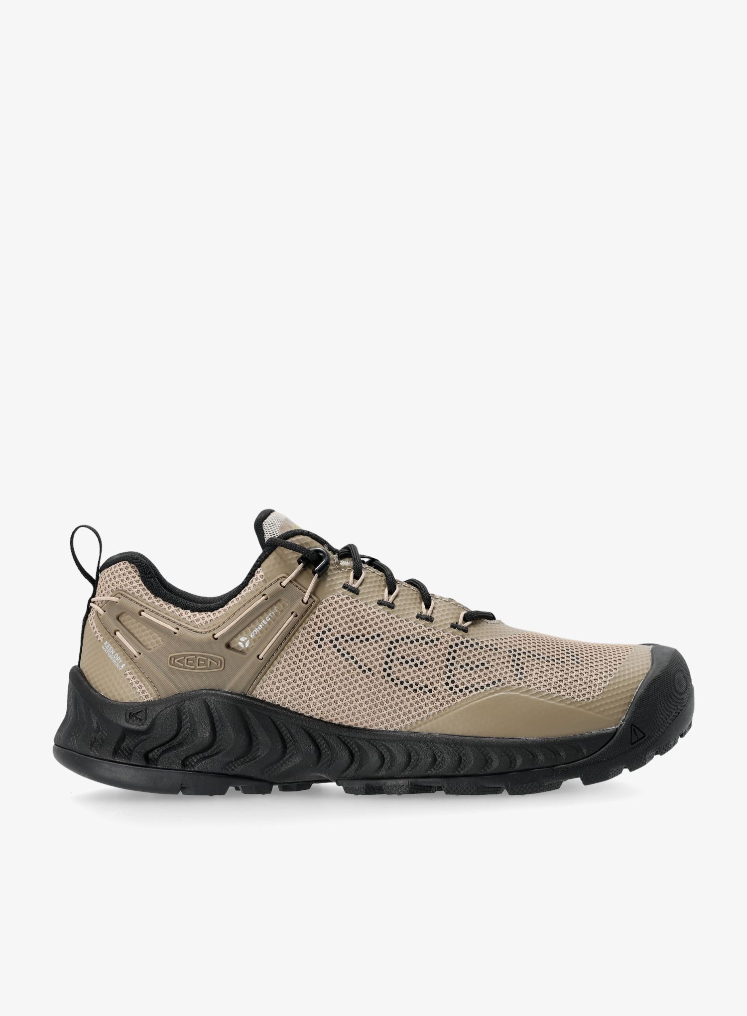 Nízké turistické boty Keen Nxis Evo WP - plaza taupe/citronelle