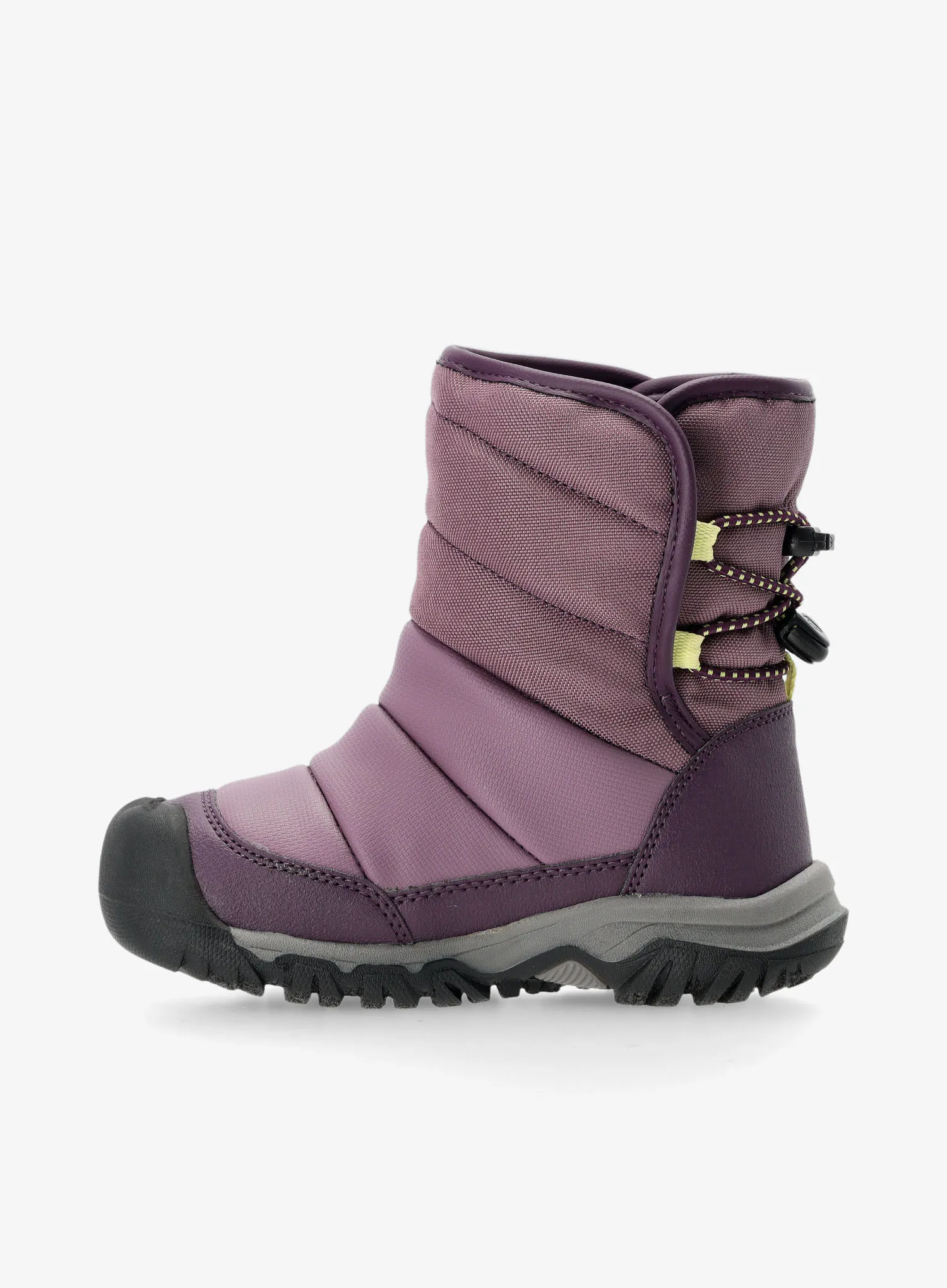 Dětské boty Keen Puffrider WP - black plum/daiquiri green