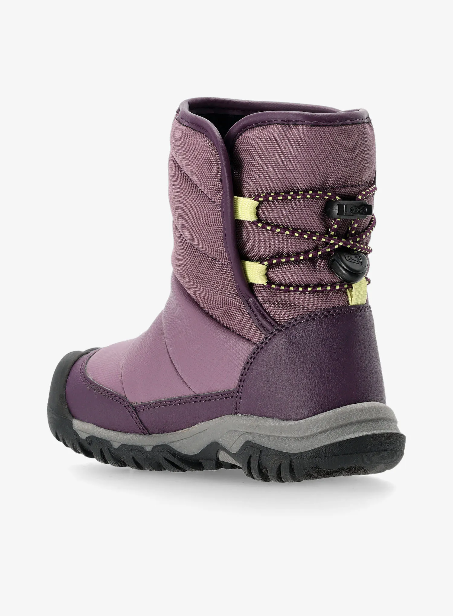 Dětské boty Keen Puffrider WP - black plum/daiquiri green