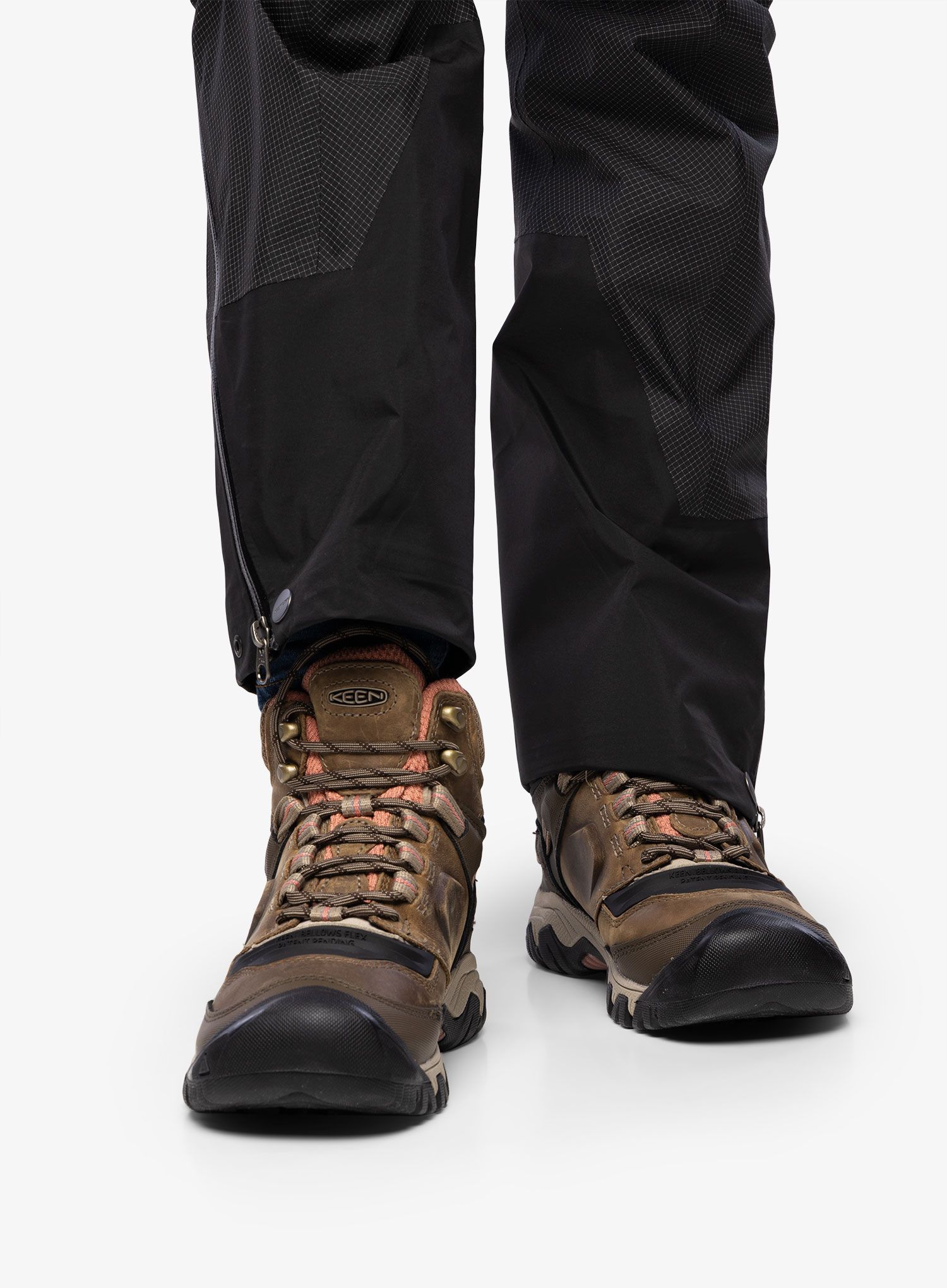 Dámské turistické boty Keen Ridge Flex Mid WP - timberwolf/brick