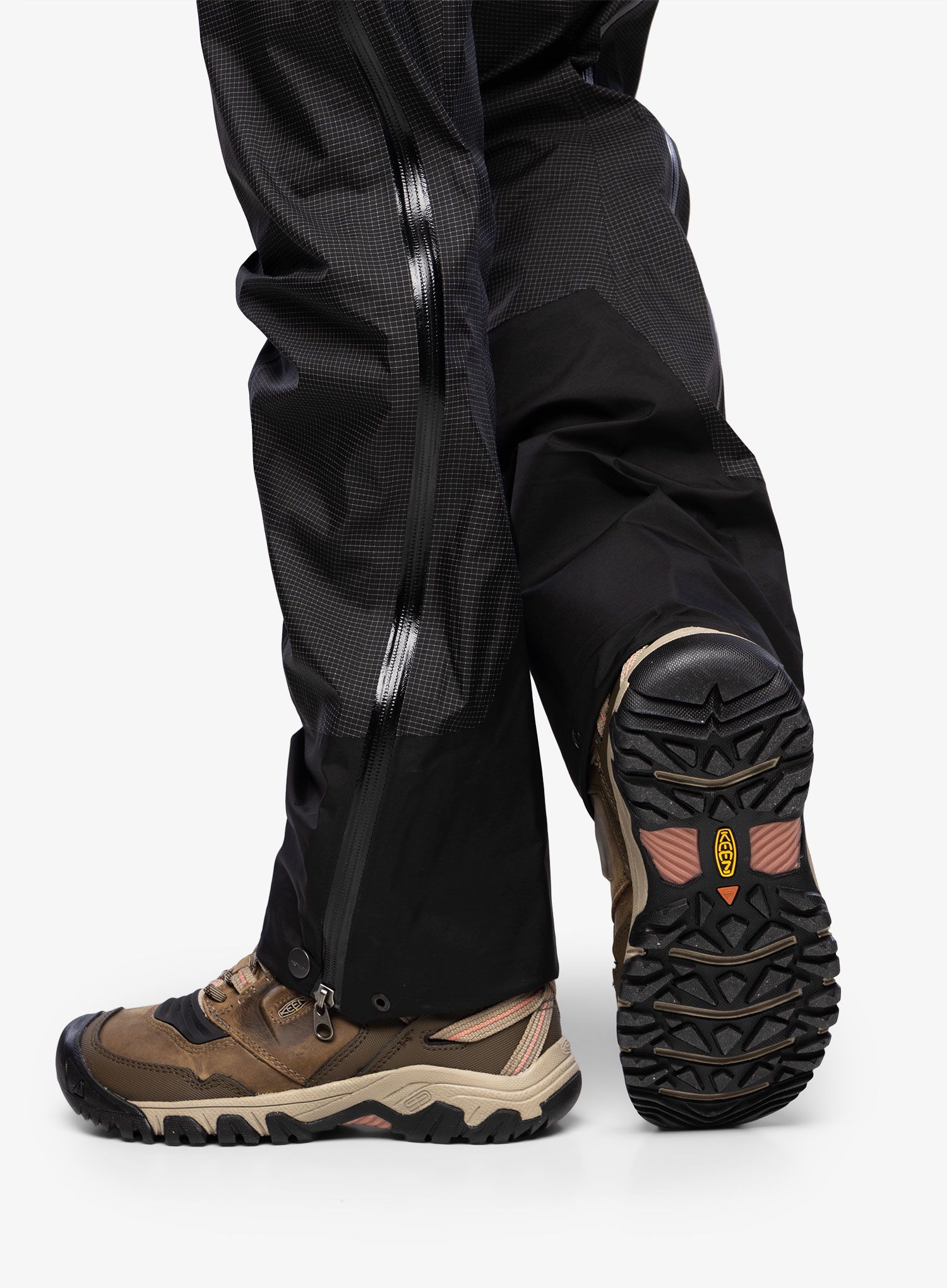 Dámské turistické boty Keen Ridge Flex Mid WP - timberwolf/brick