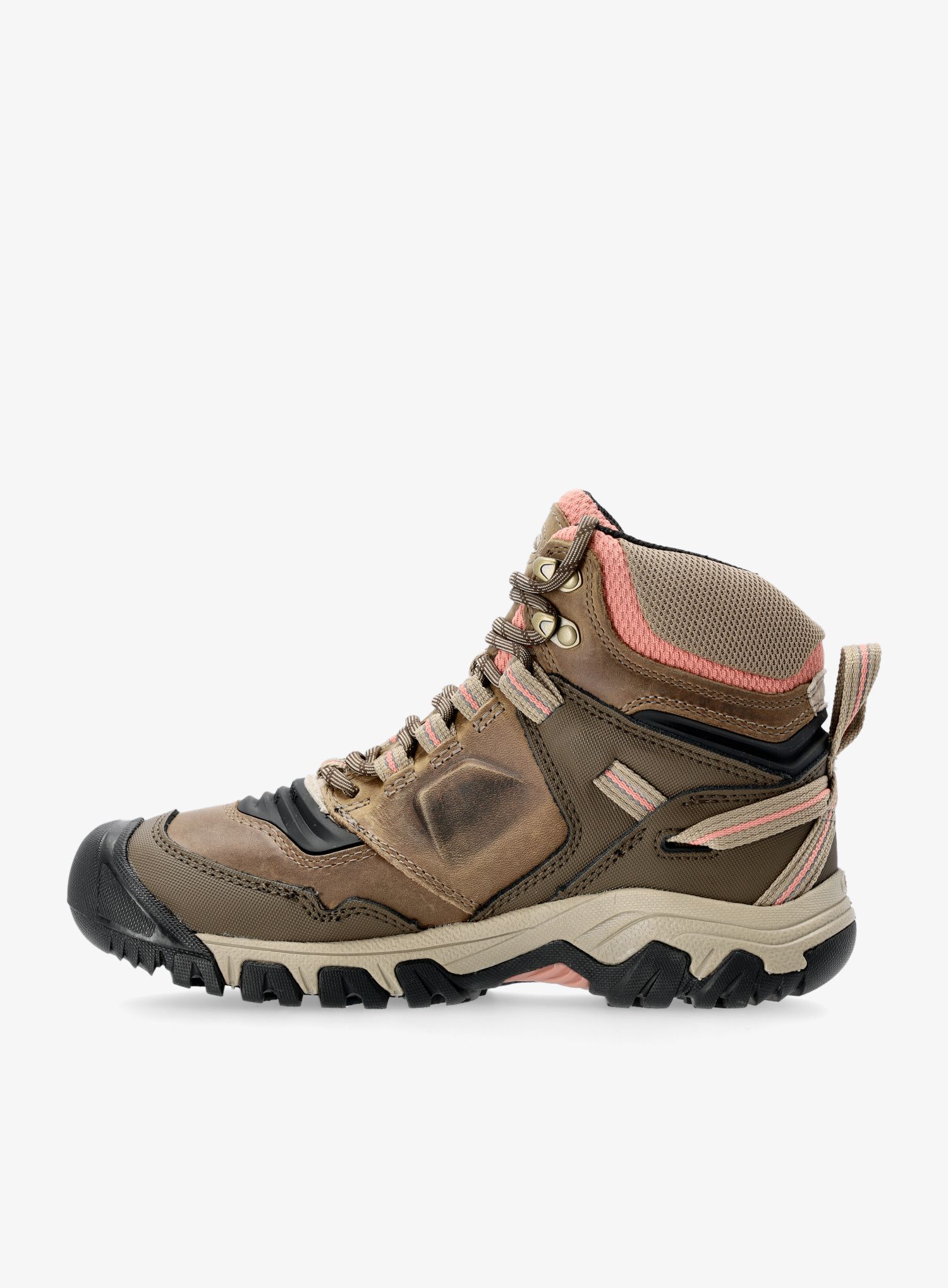 Dámské turistické boty Keen Ridge Flex Mid WP - timberwolf/brick