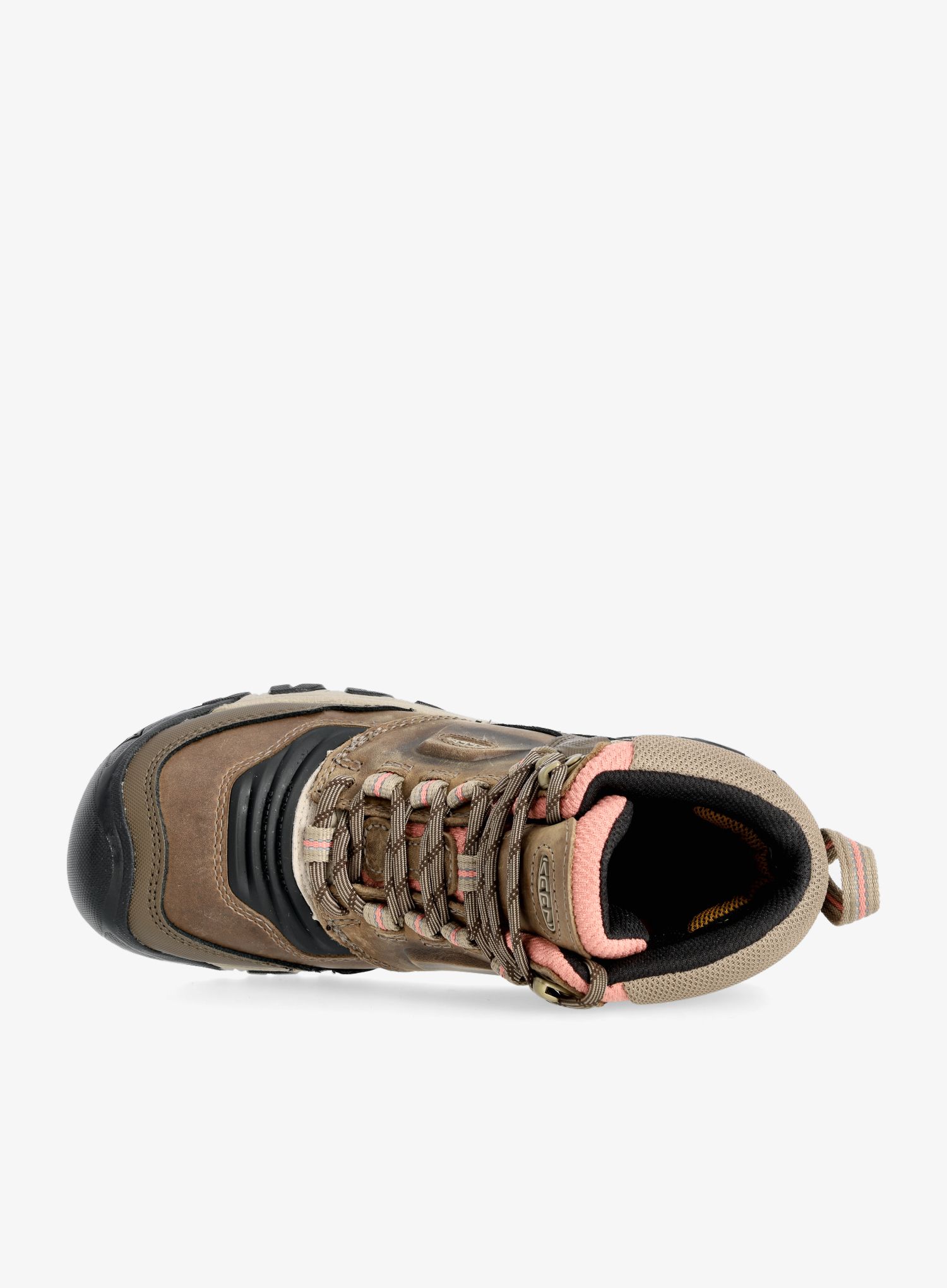 Dámské turistické boty Keen Ridge Flex Mid WP - timberwolf/brick