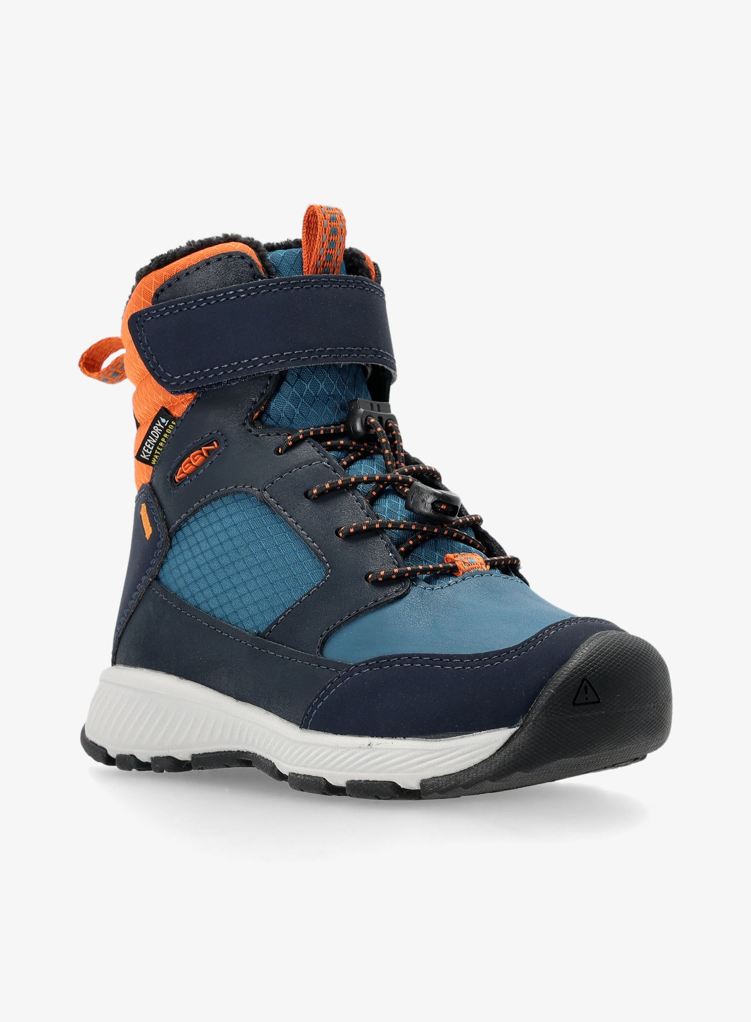 Dětské boty Keen Skua Winter WP - sky captain/gold flame