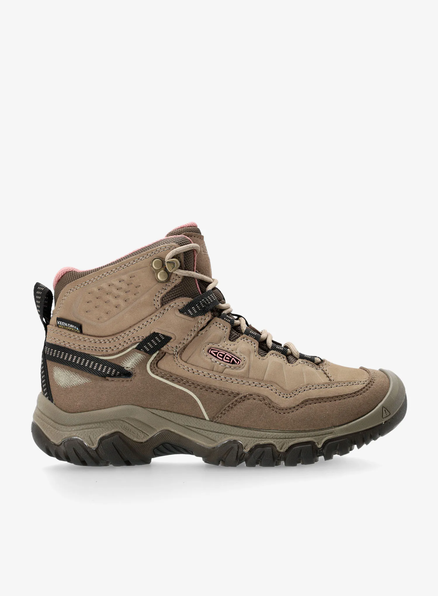 Turistické boty dámské Keen Targhee IV Mid WP - brindle/nostalgia rose