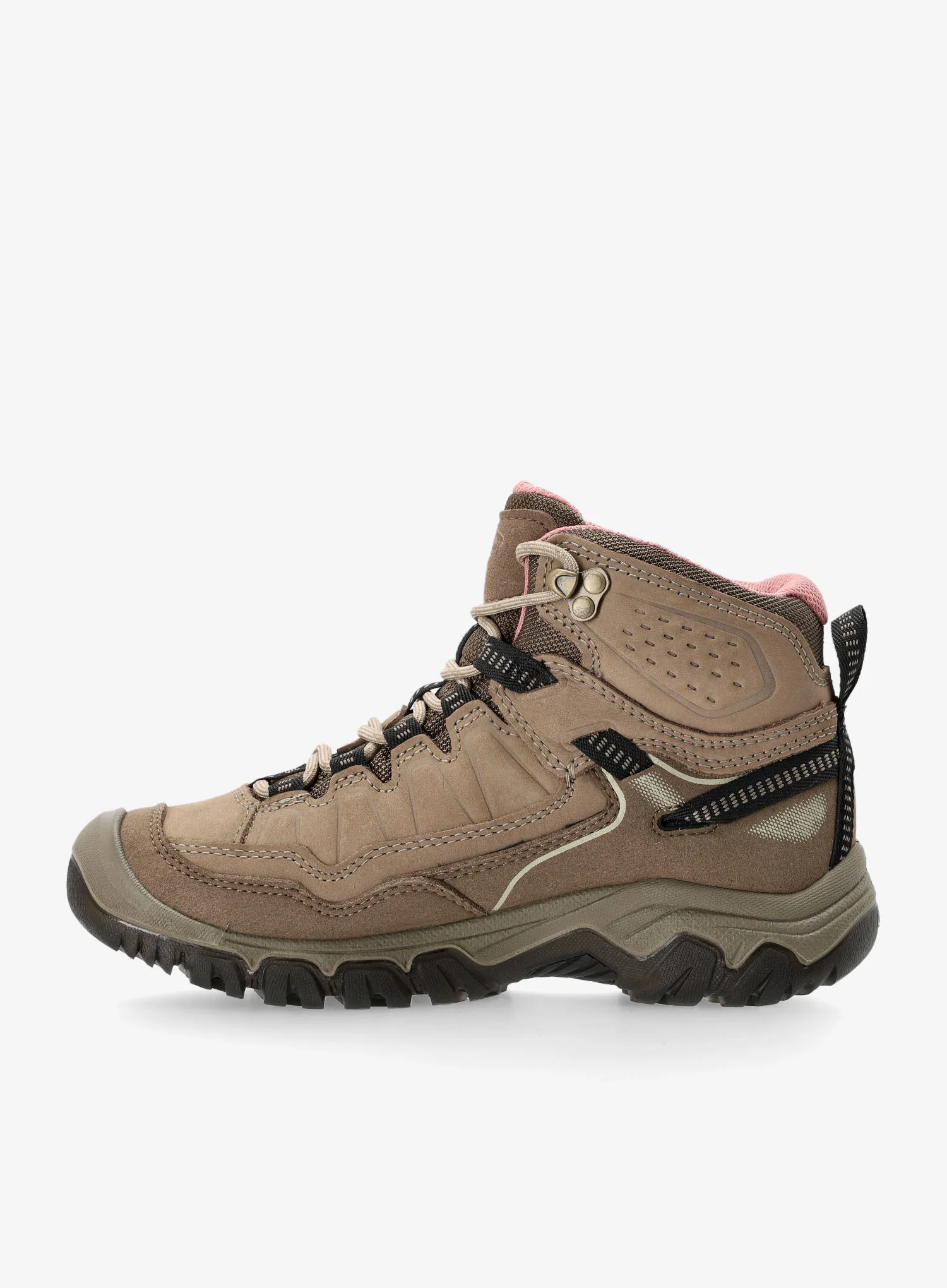 Turistické boty dámské Keen Targhee IV Mid WP - brindle/nostalgia rose