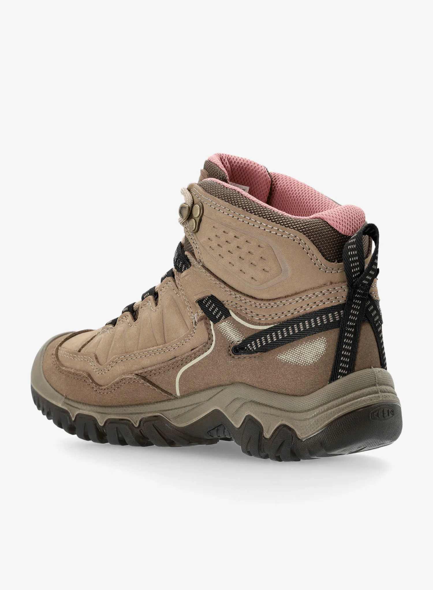 Turistické boty dámské Keen Targhee IV Mid WP - brindle/nostalgia rose