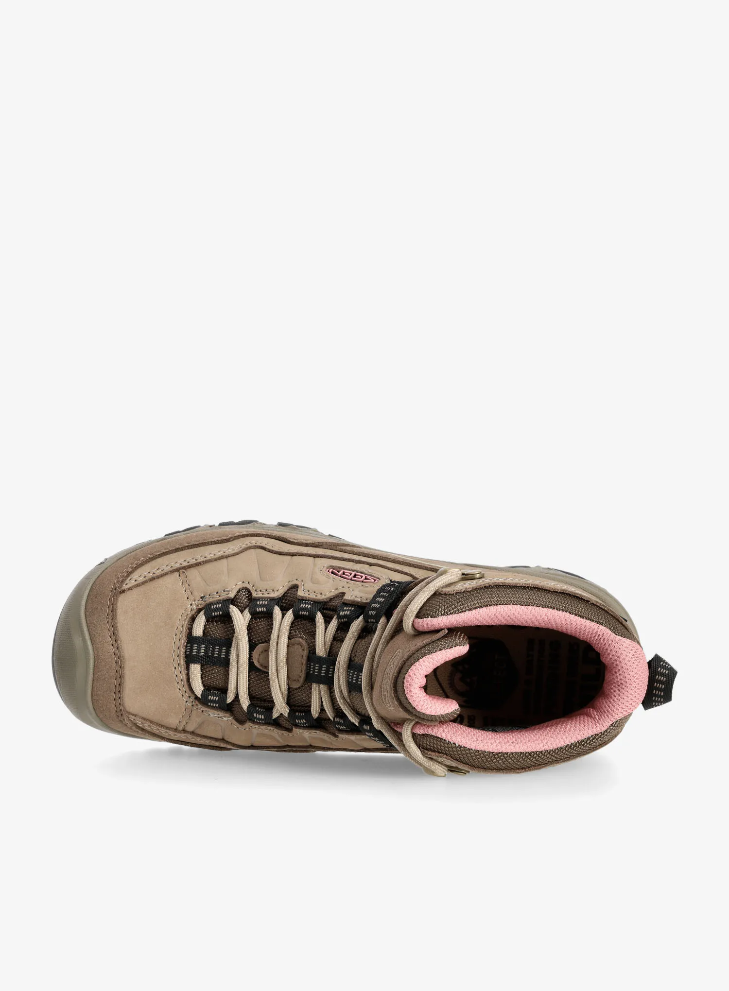 Turistické boty dámské Keen Targhee IV Mid WP - brindle/nostalgia rose