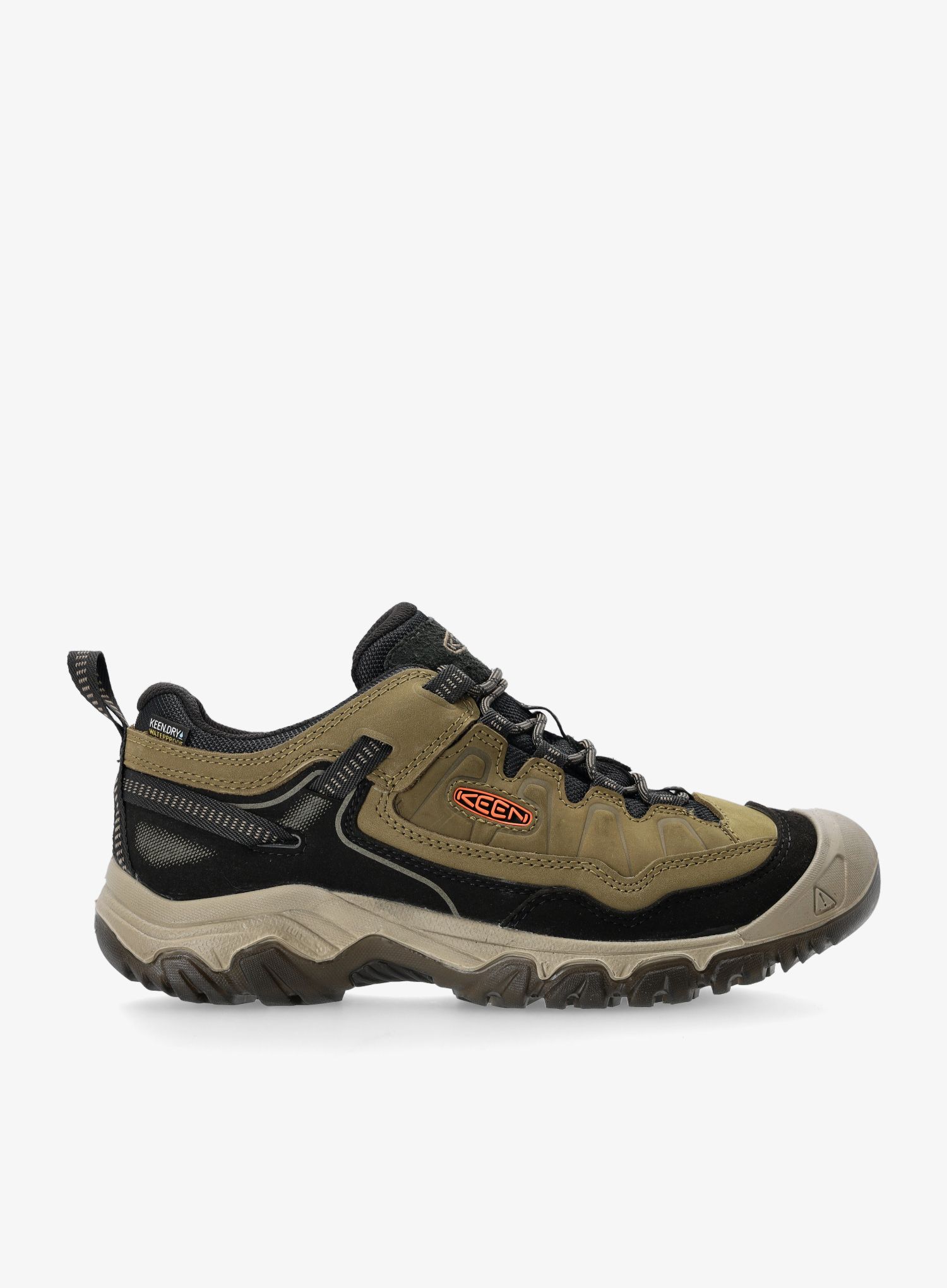 Nízké turistické boty Keen Targhee IV Wp - dark olive/gold flame