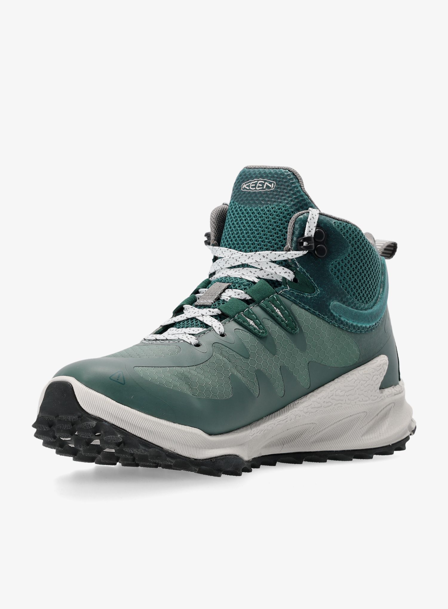 Turistické boty dámské Keen Zionic Mid Wp - dark forest/sea moss