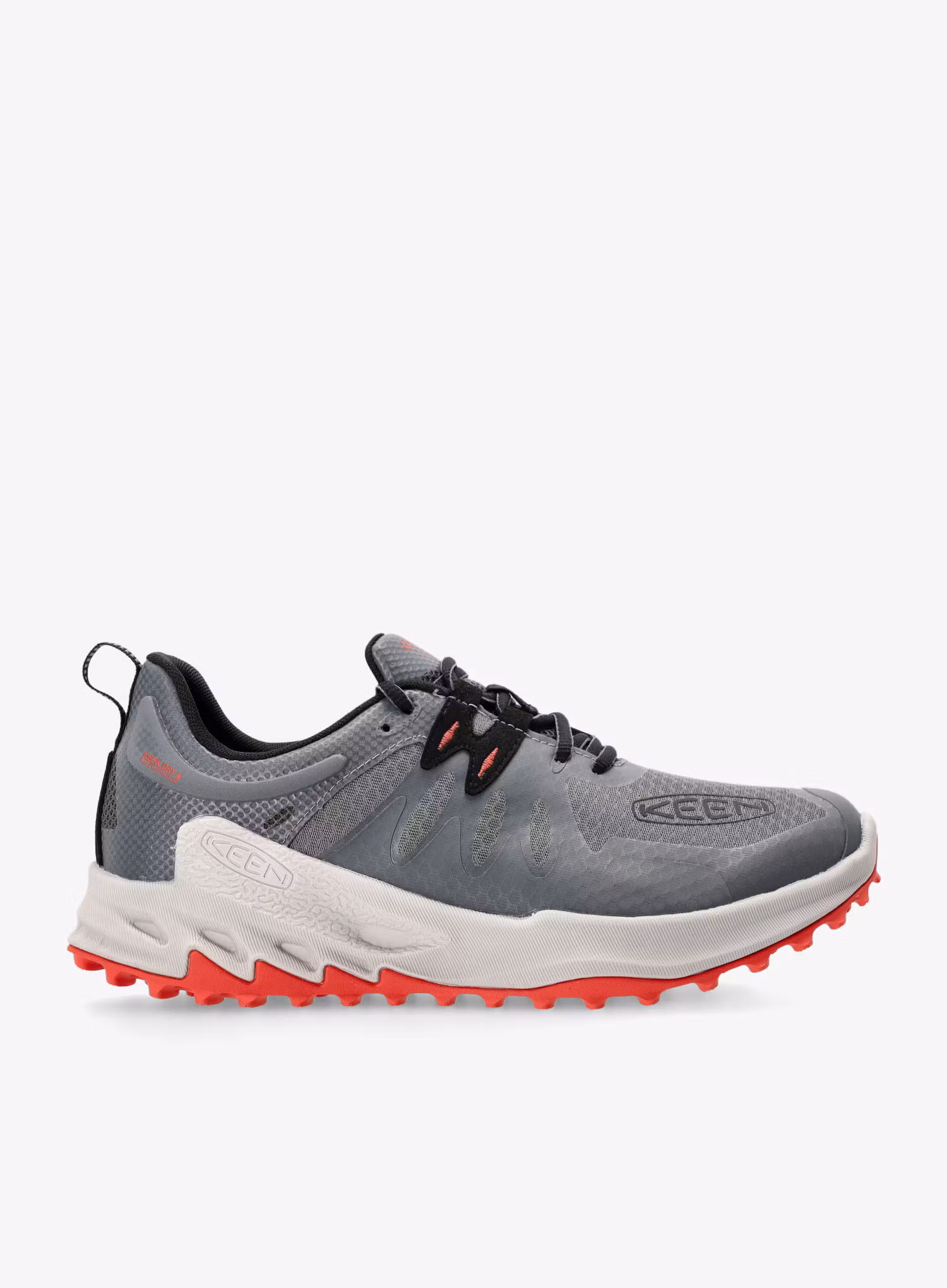Turistické boty Keen Zionic WP - steel grey/poppy red
