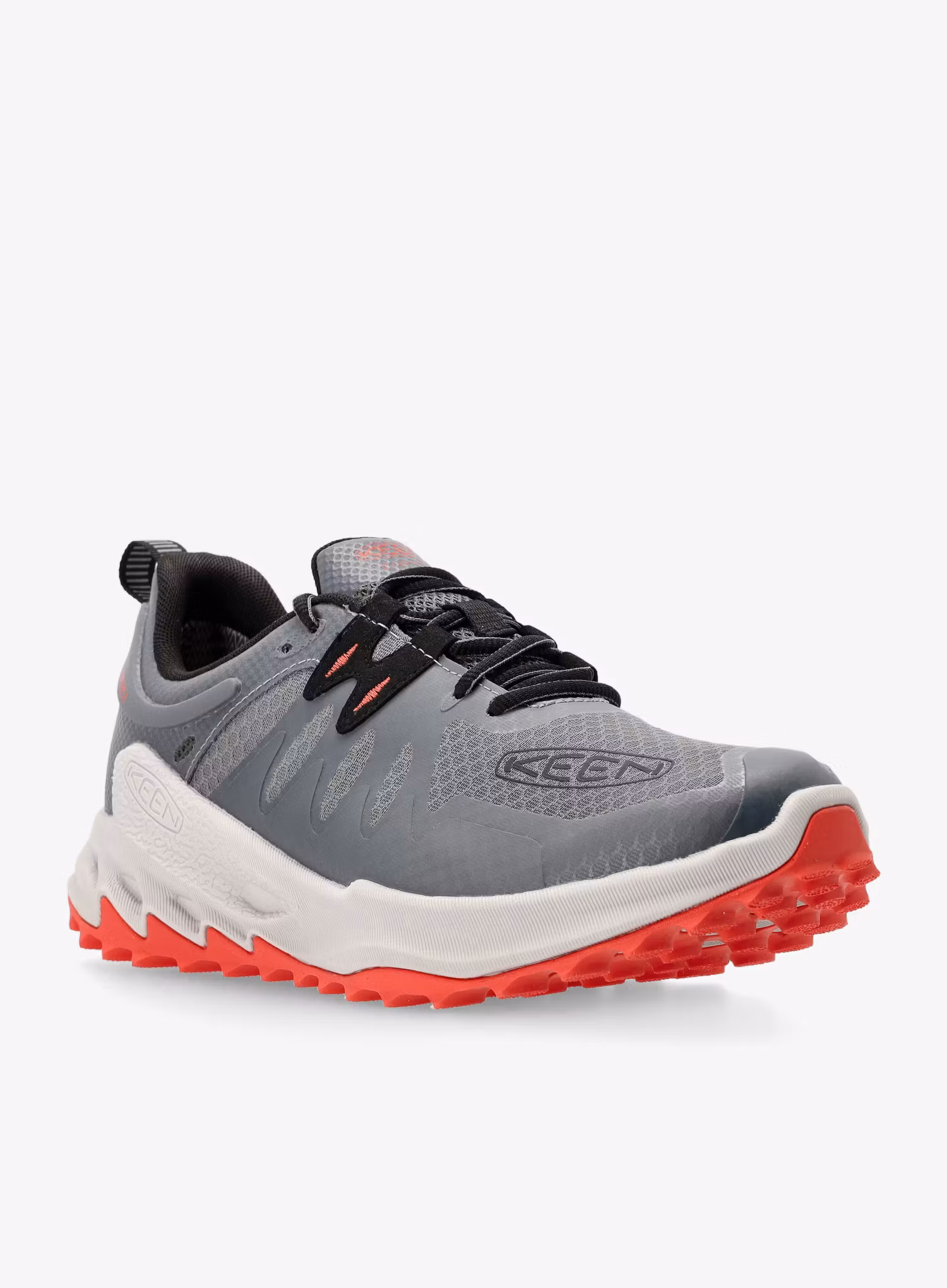 Turistické boty Keen Zionic WP - steel grey/poppy red
