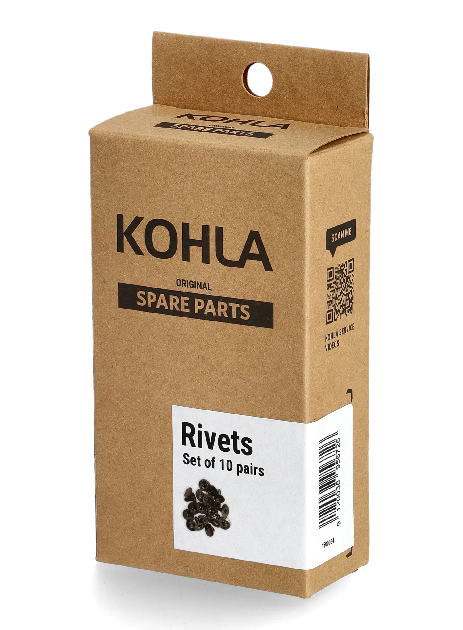 Sada ke stoupacím pásům Kohla Rivet Set (10 pairs)