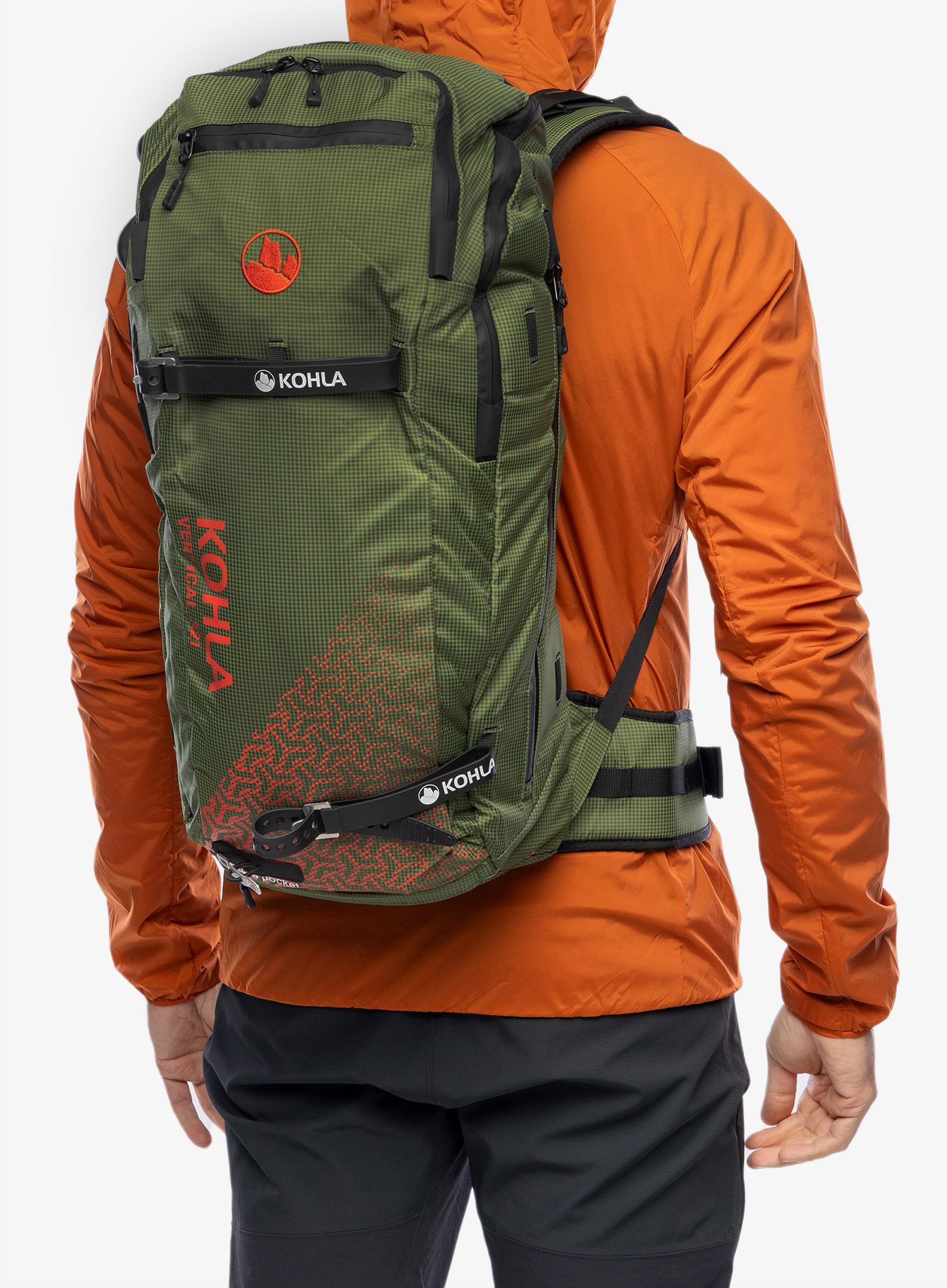 Skialpový batoh Kohla Vertical 32L - bronze/green
