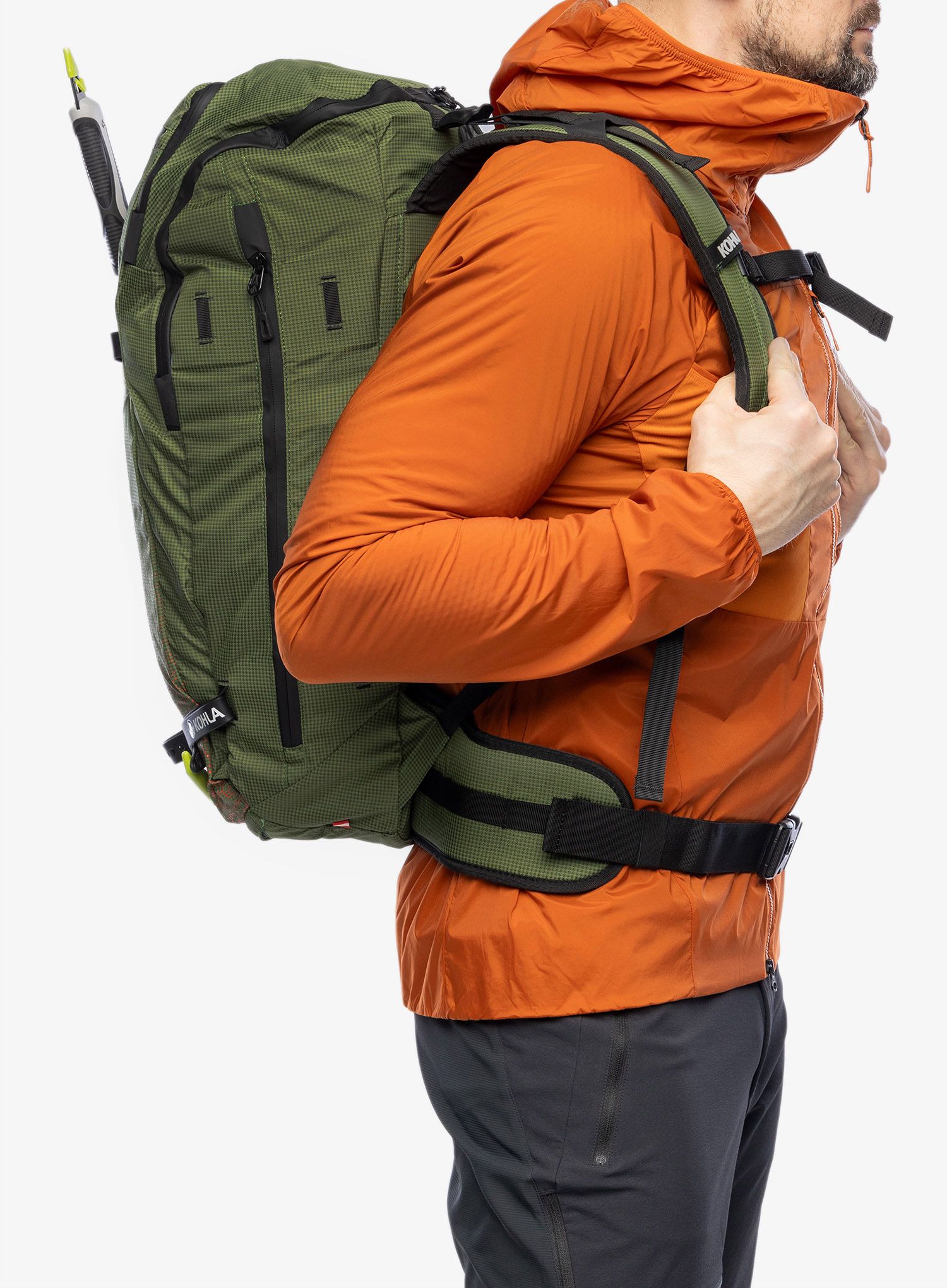 Skialpový batoh Kohla Vertical 32L - bronze/green