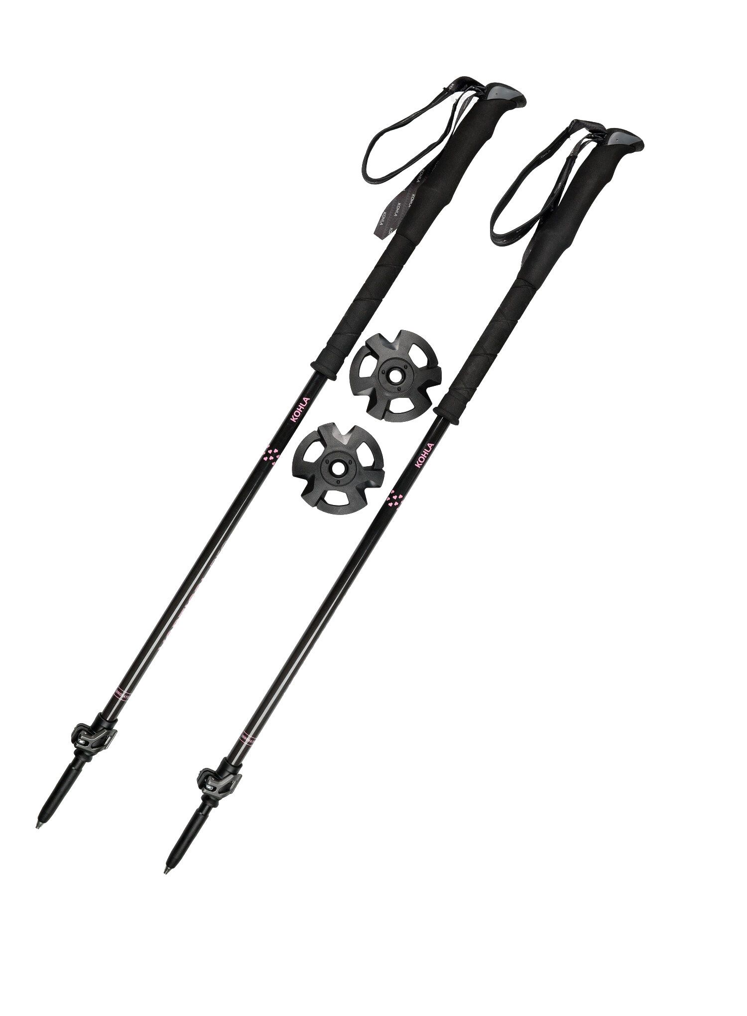 Skialpové hole Kohla Vertical Pro Woman Pole - grey/bleached mauve