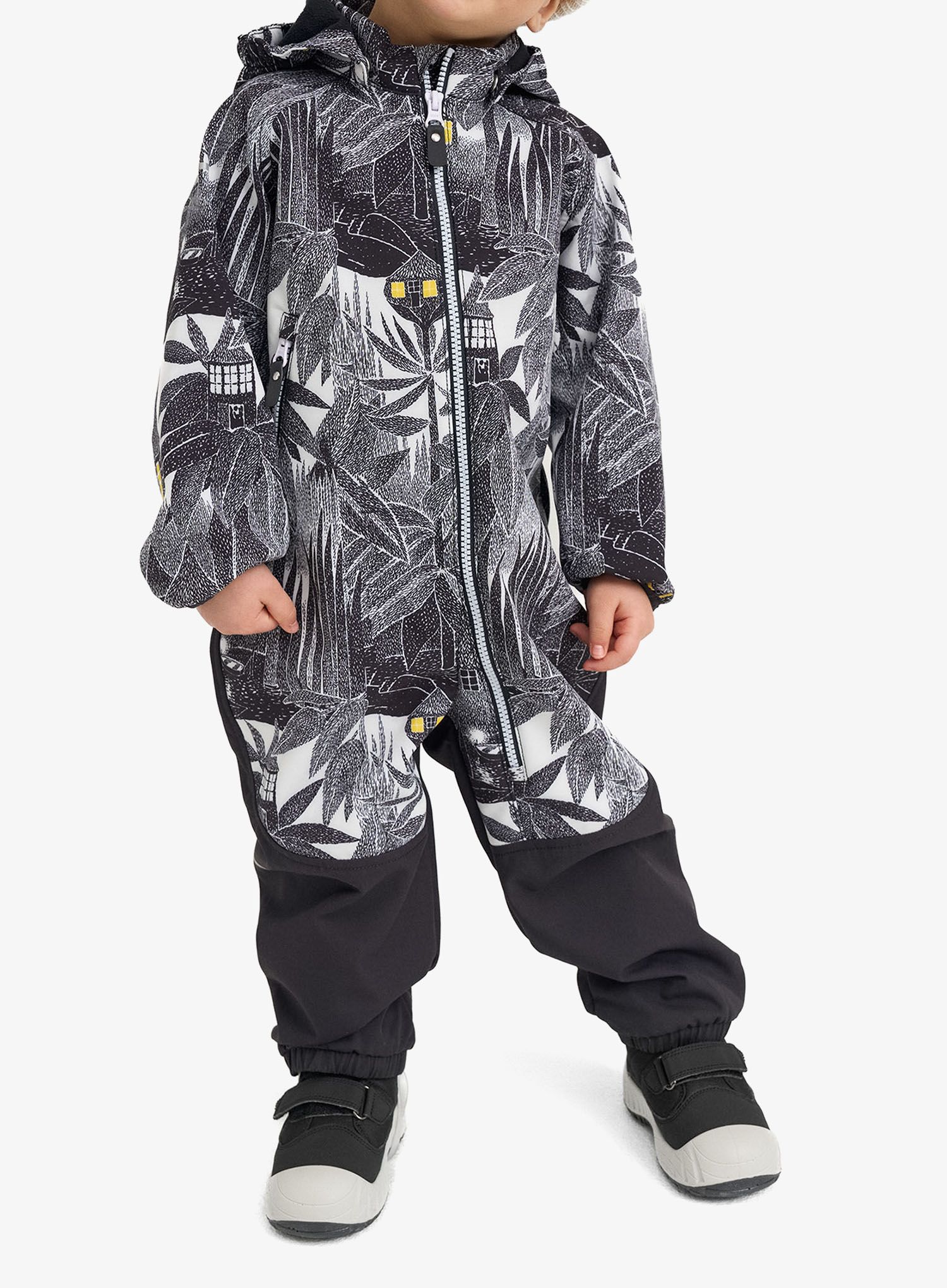 Dětská kombinéza Reima Moomin Skyddad - black