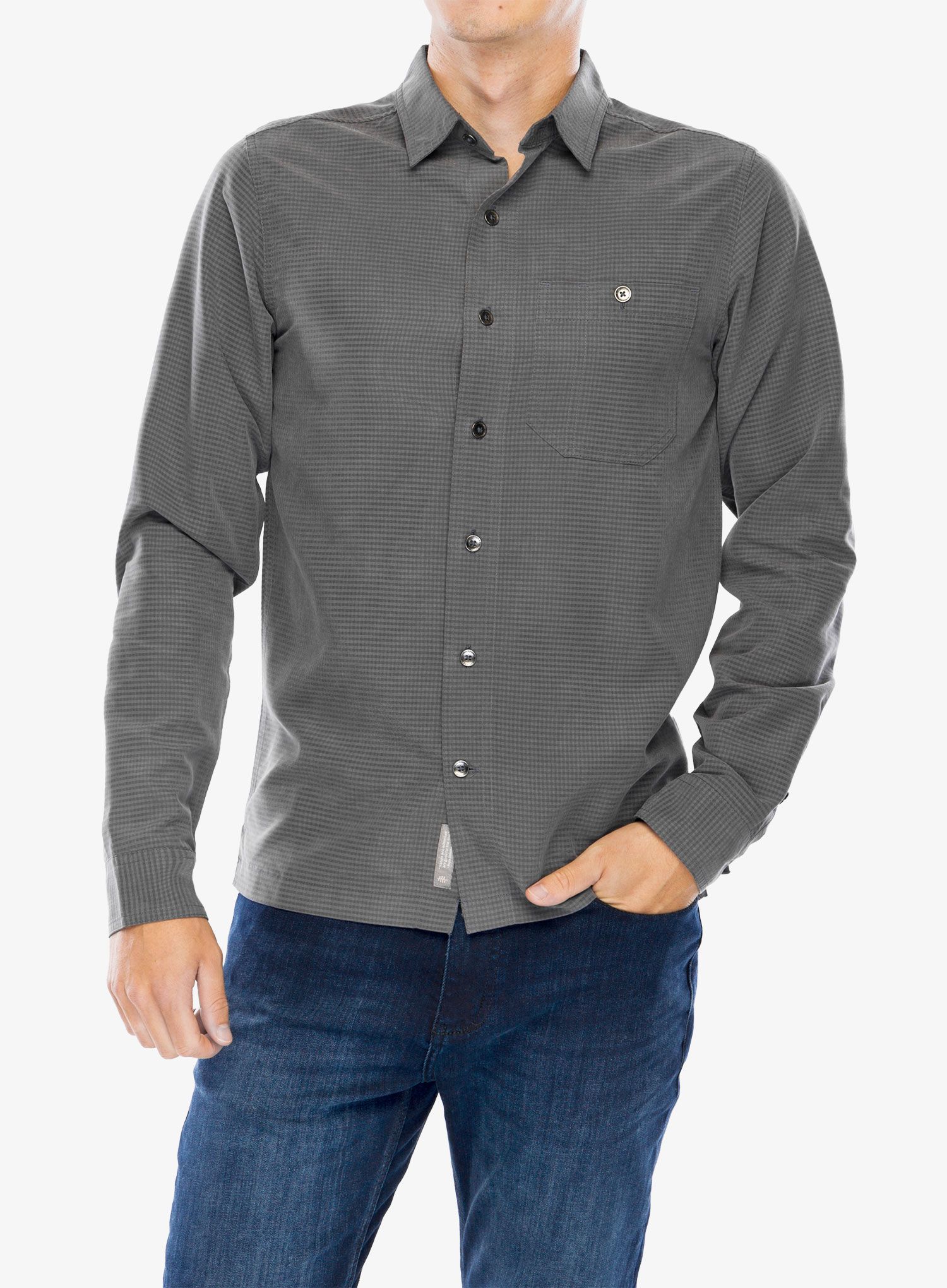 Košile Royal Robbins Mojave Pucker Dry LS - asphalt