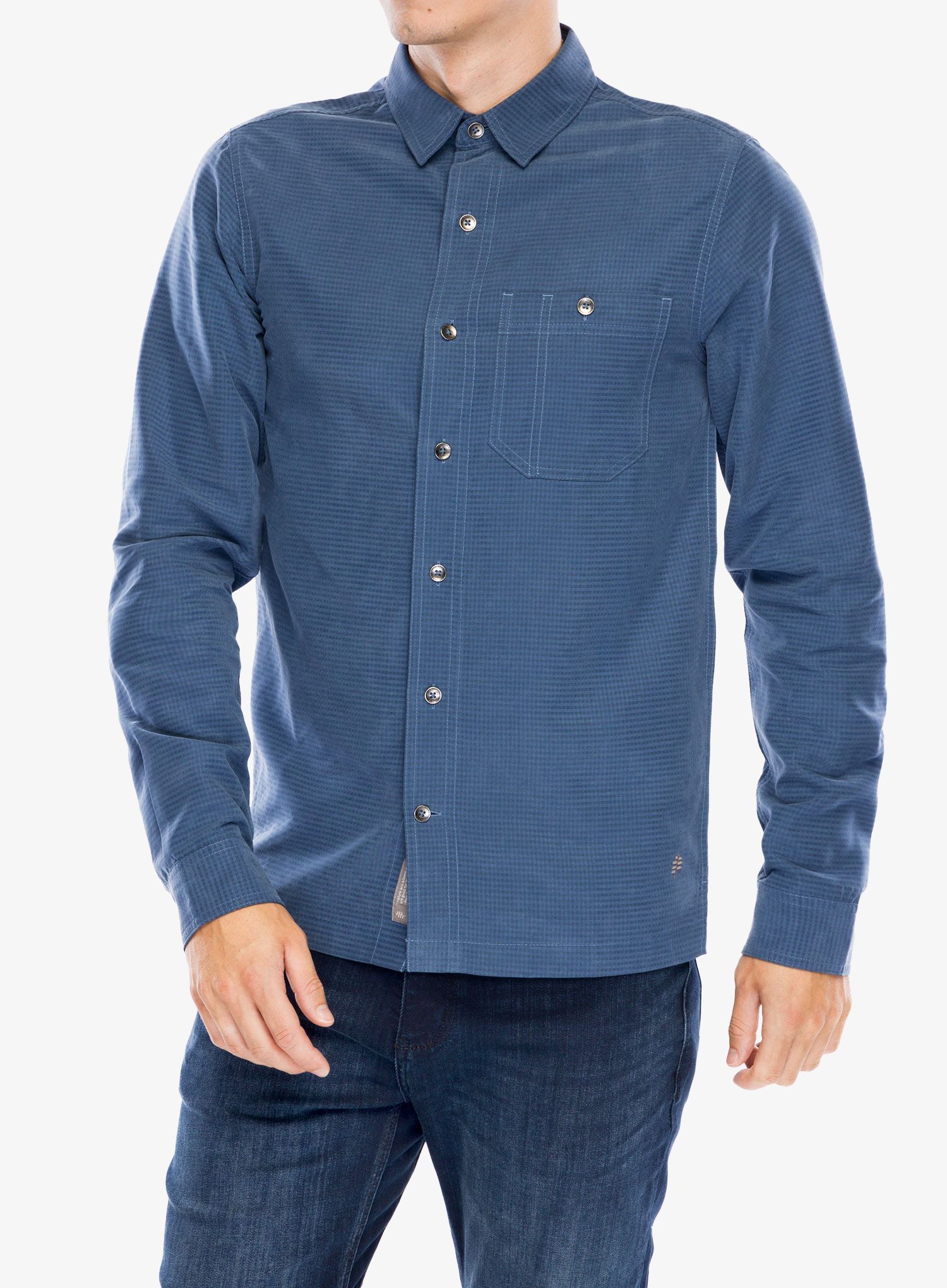 Košile Royal Robbins Mojave Pucker Dry LS - collins blue