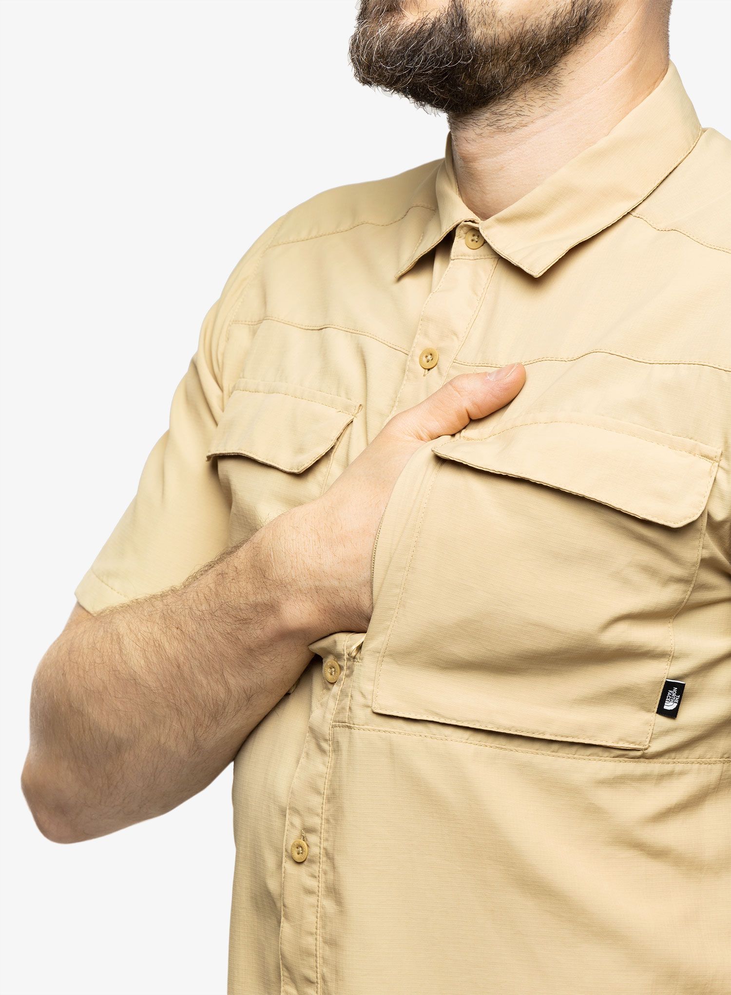 Košile The North Face Sequoia Shirt S/S - khaki stone