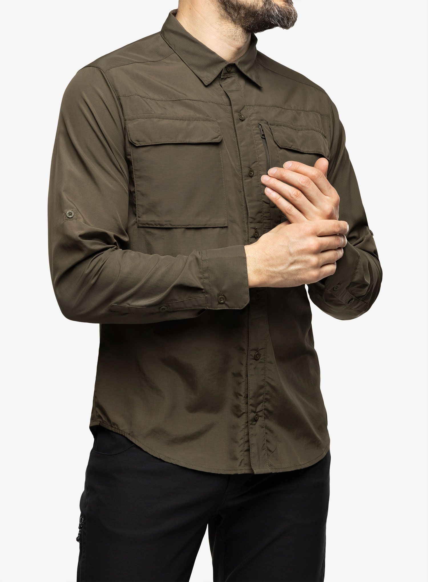 Turistická košile The North Face Sequoia Shirt L/S - taupe green