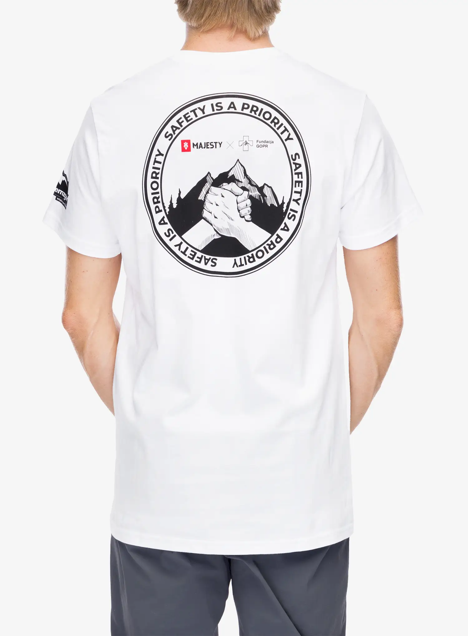 Tričko Majesty Fundacja GOPR Help & Protect T-shirt  - white