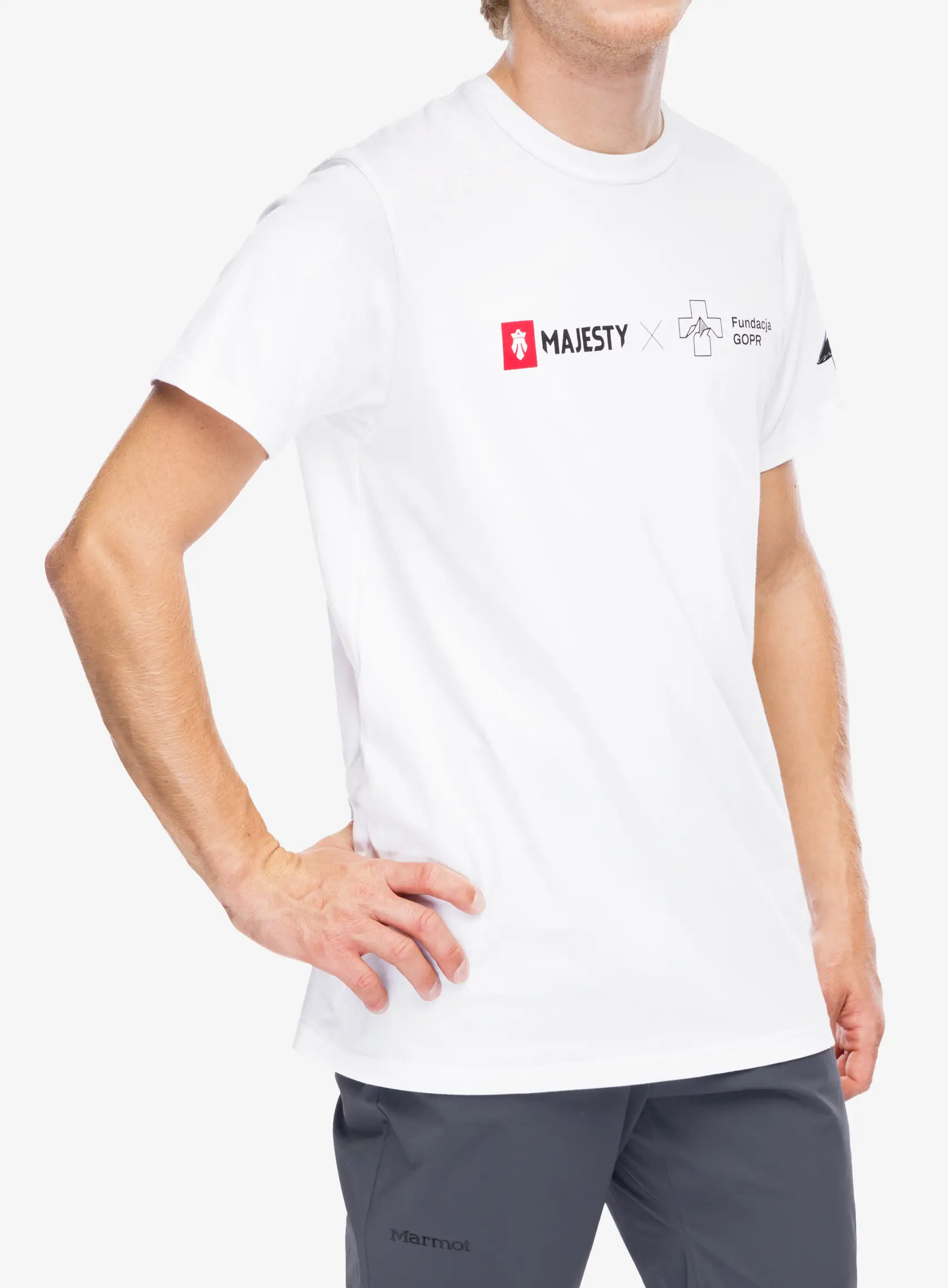 Tričko Majesty Fundacja GOPR Help & Protect T-shirt  - white
