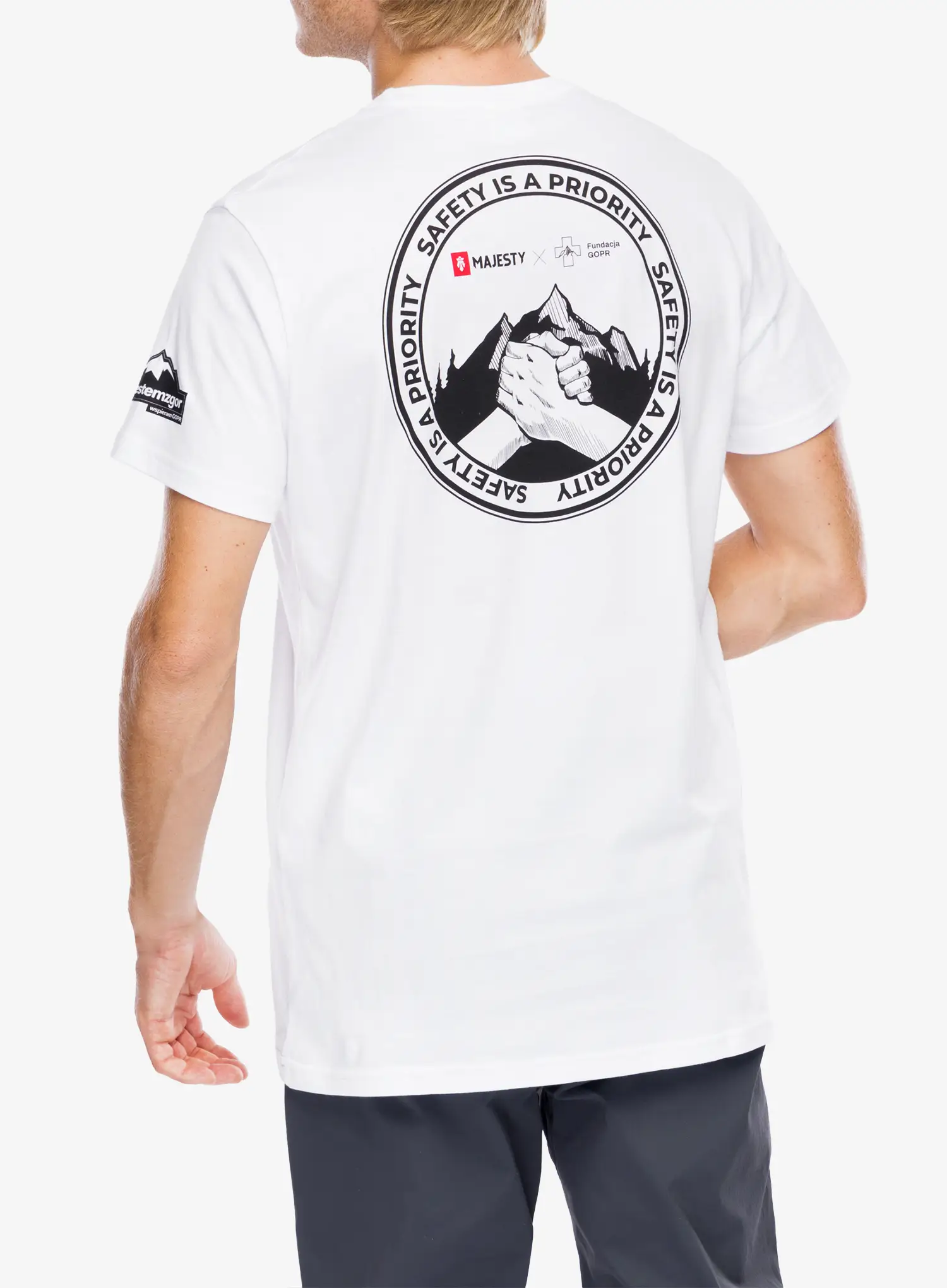Tričko Majesty Fundacja GOPR Help & Protect T-shirt  - white