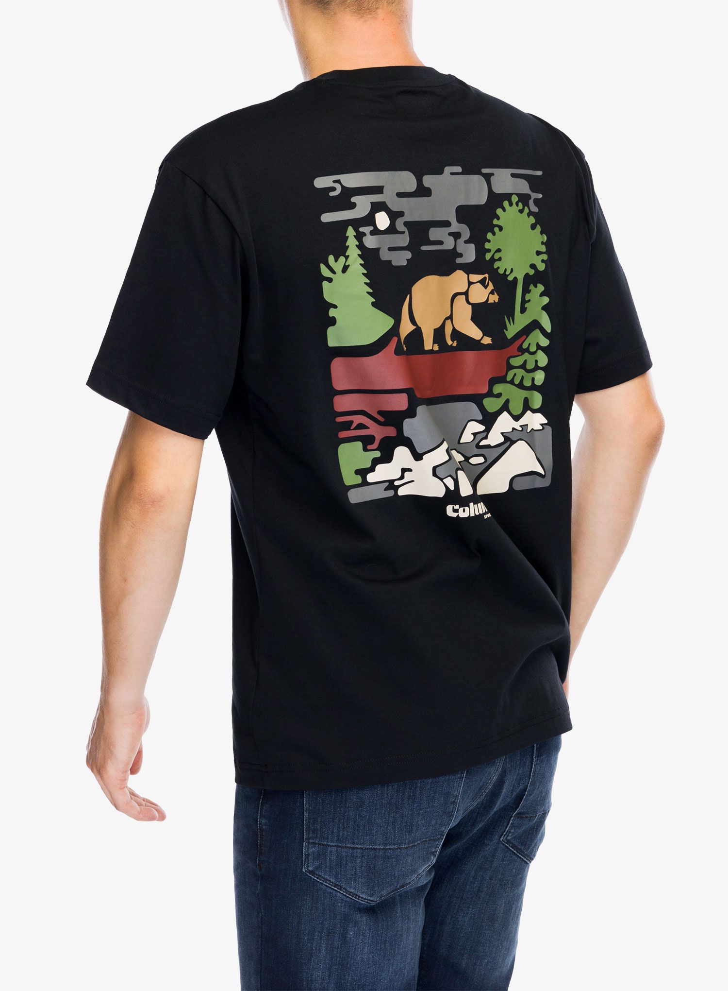 Bavlněné tričko Columbia Black Butte Graphic Tee - black