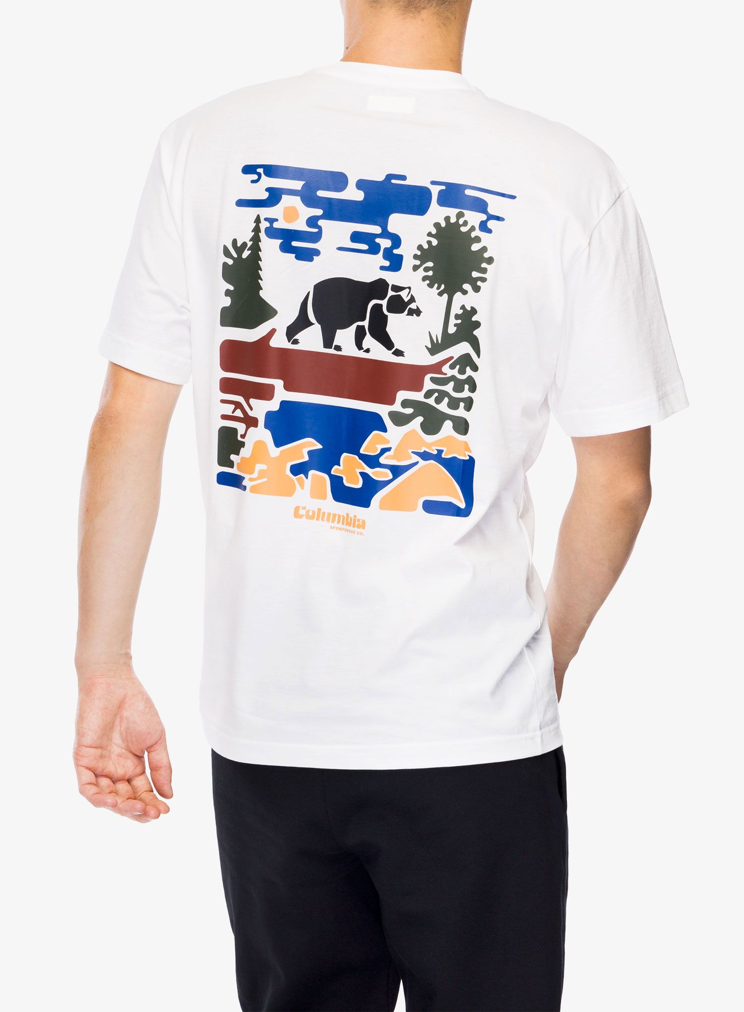 Bavlněné tričko Columbia Black Butte Graphic Tee - white