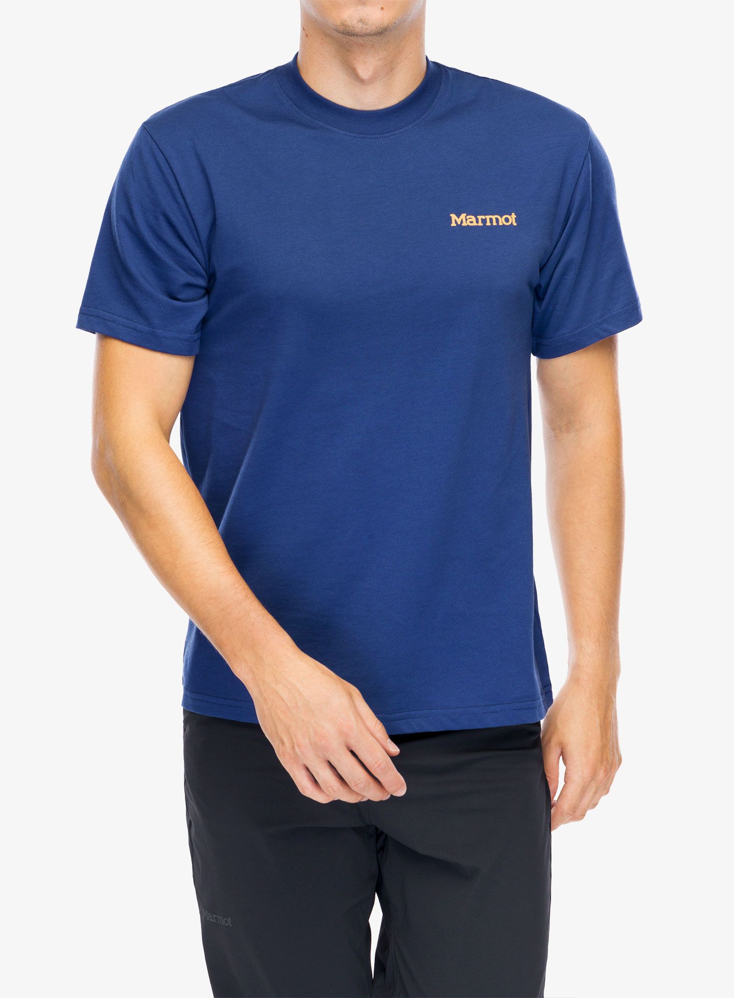 Bavlněné tričko Marmot Crayon M Dot Tee SS - twilight blue