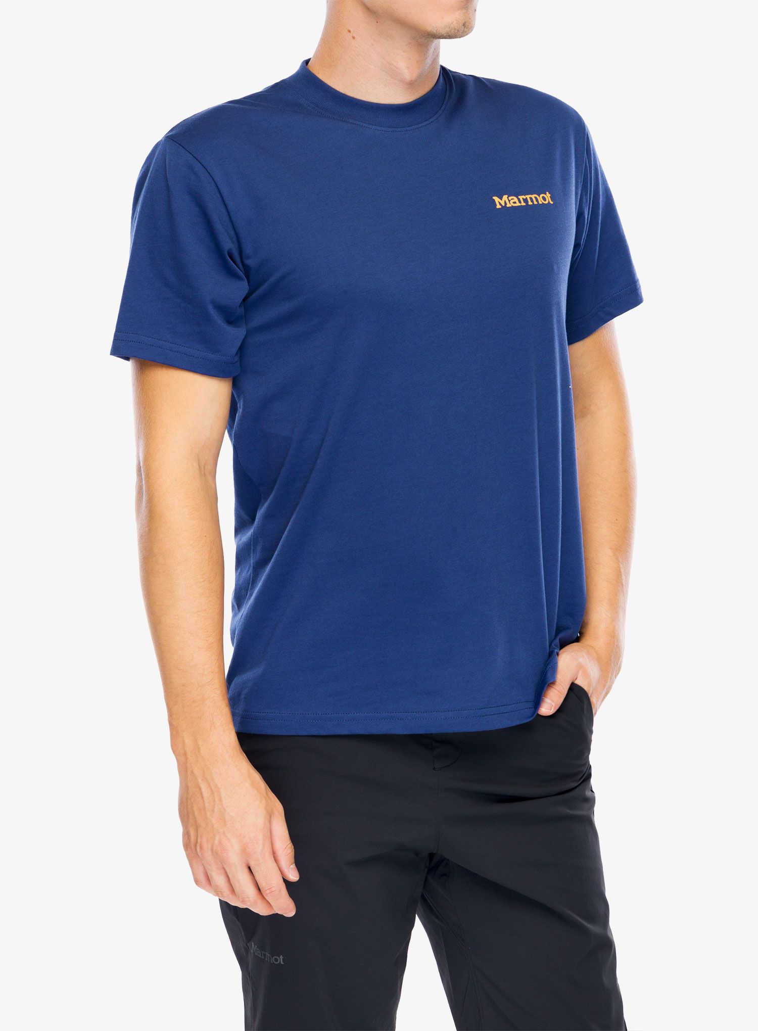 Bavlněné tričko Marmot Crayon M Dot Tee SS - twilight blue