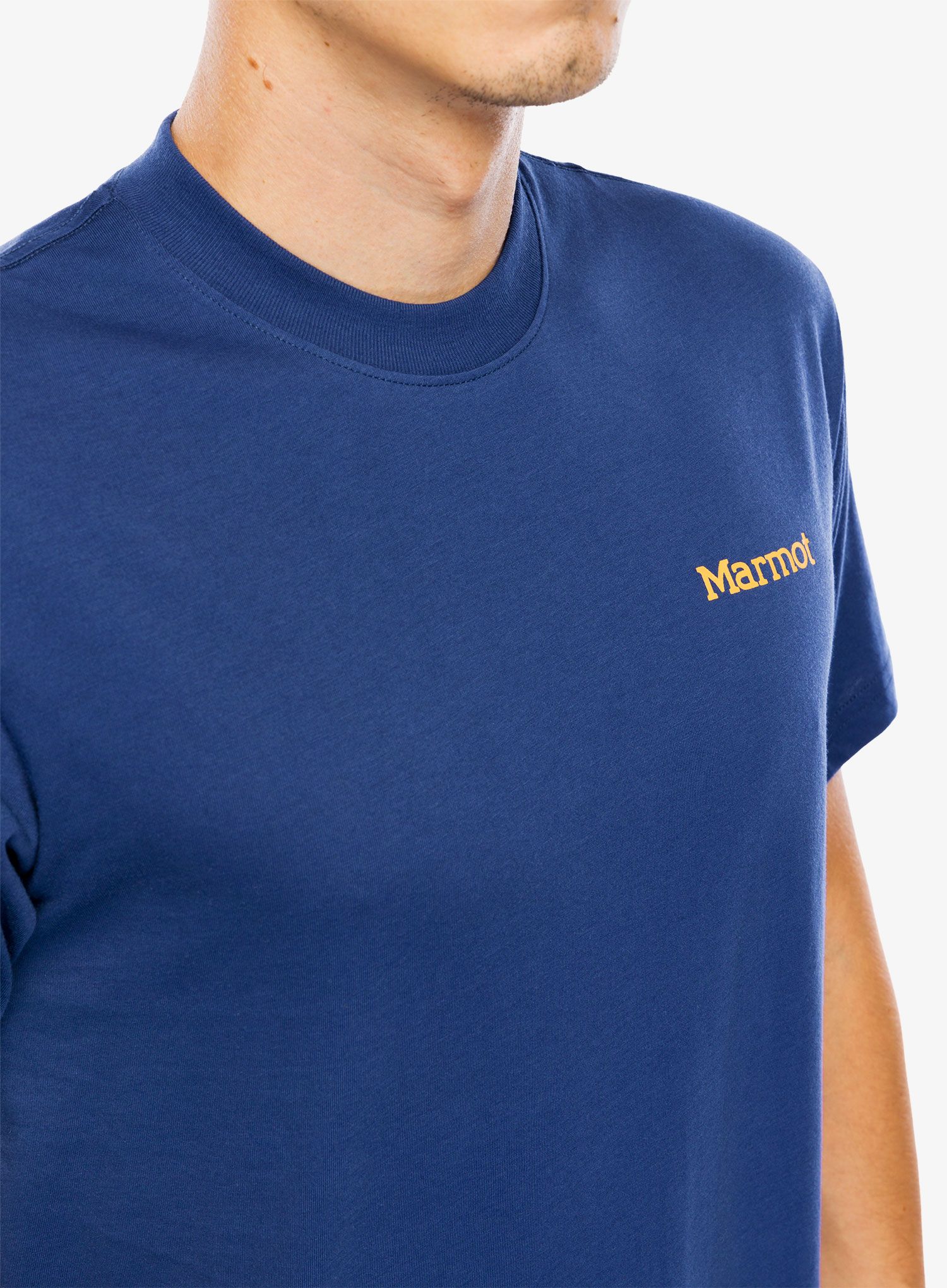 Bavlněné tričko Marmot Crayon M Dot Tee SS - twilight blue