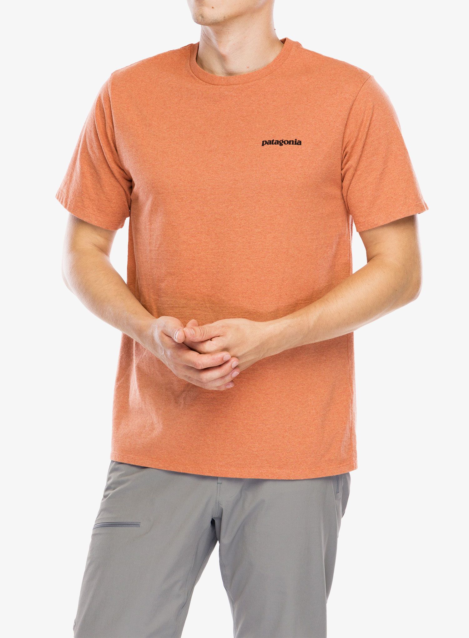 Bavlněné tričko Patagonia P-6 Logo Responsibili-Tee - redtail rust