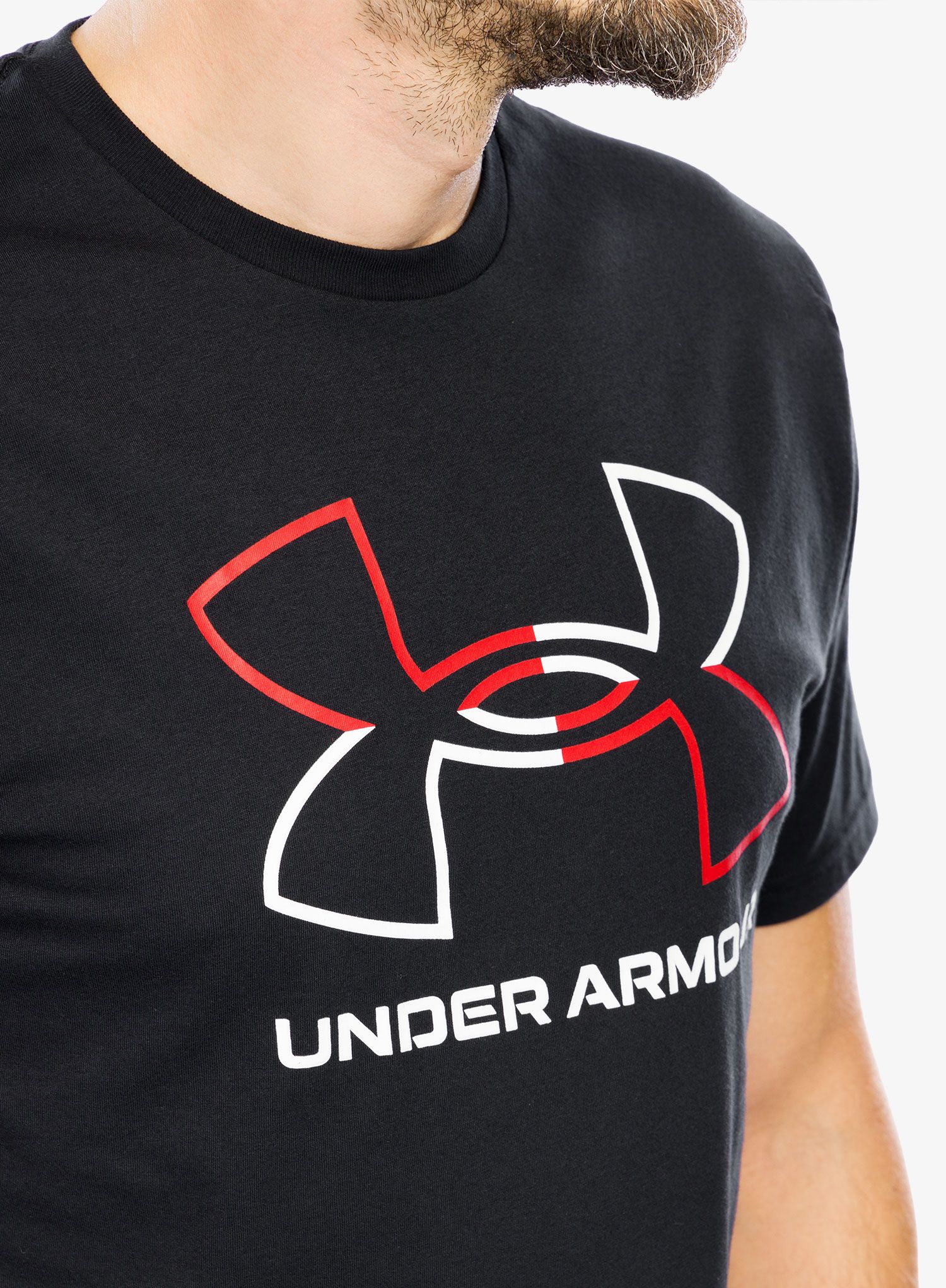 Bavlněné tričko Under Armour GL Foundation SS - black/red/white