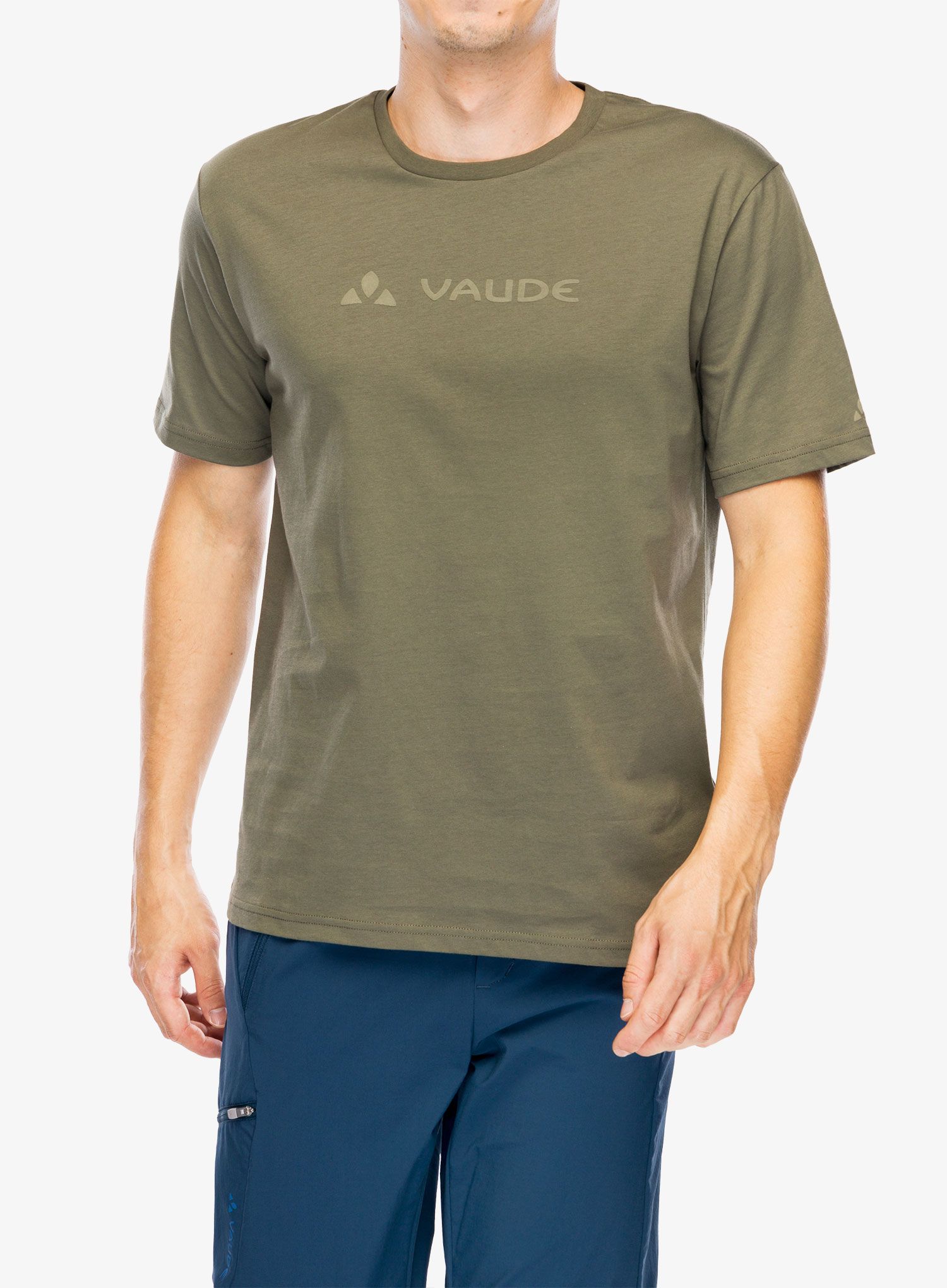 Bavlněné tričko Vaude Logo T-Shirt II - khaki