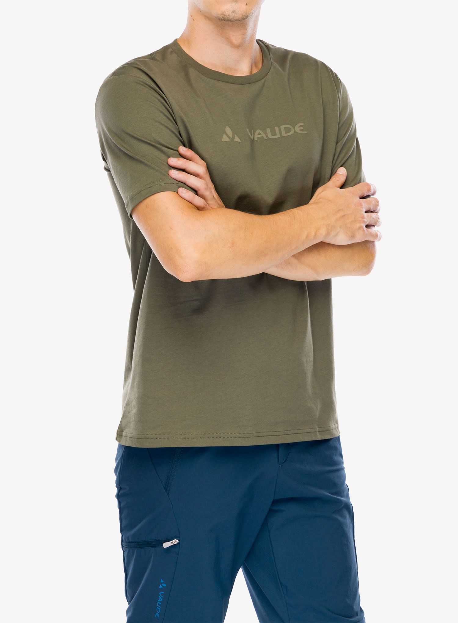 Bavlněné tričko Vaude Logo T-Shirt II - khaki