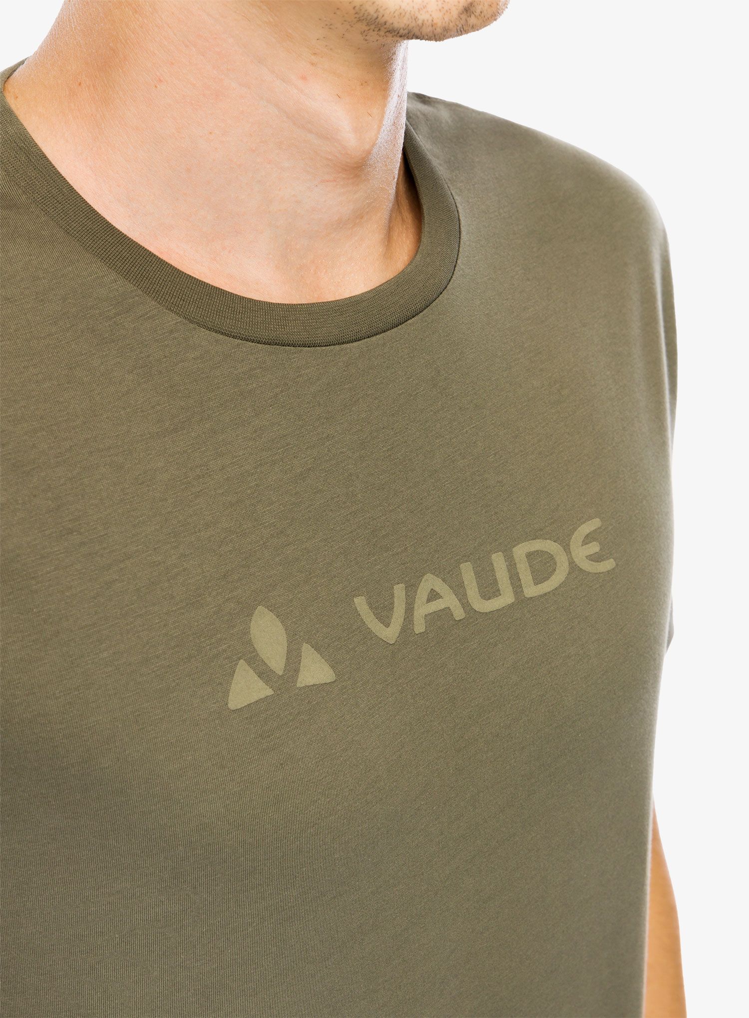 Bavlněné tričko Vaude Logo T-Shirt II - khaki