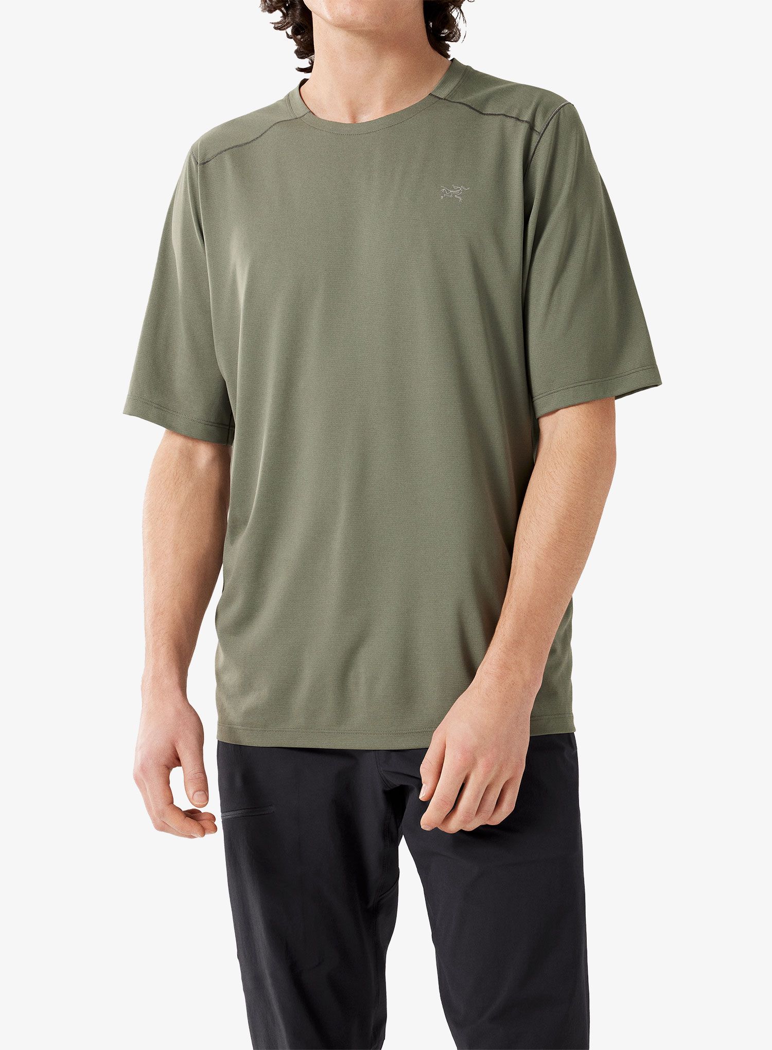 Běžecké triko Arcteryx Cormac Crew Neck Shirt SS - forage heather II