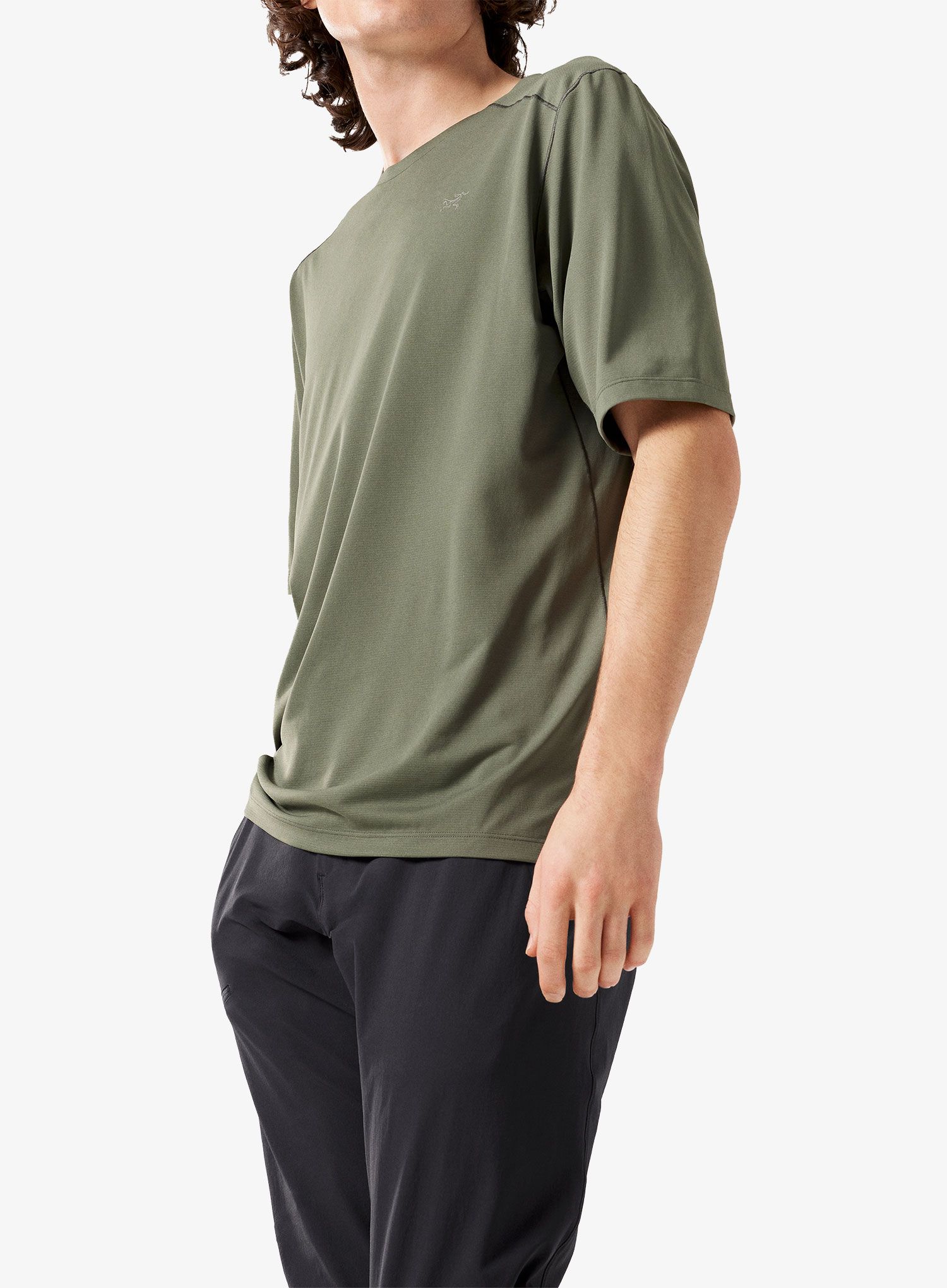 Běžecké triko Arcteryx Cormac Crew Neck Shirt SS - forage heather II