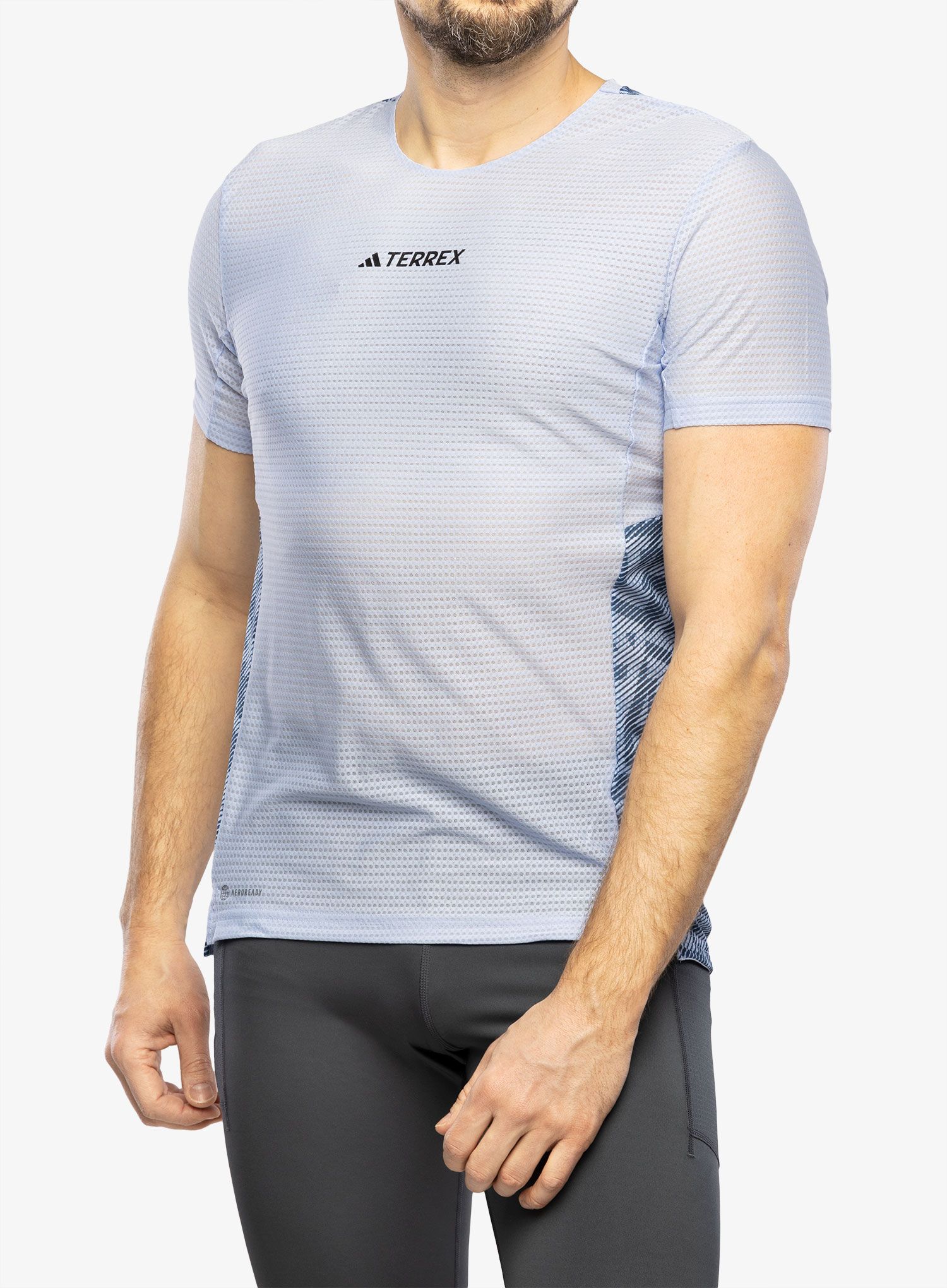 Běžecké triko adidas TERREX Agravic Pro Trail Running T-Shirt - blue dawn/wonder steel