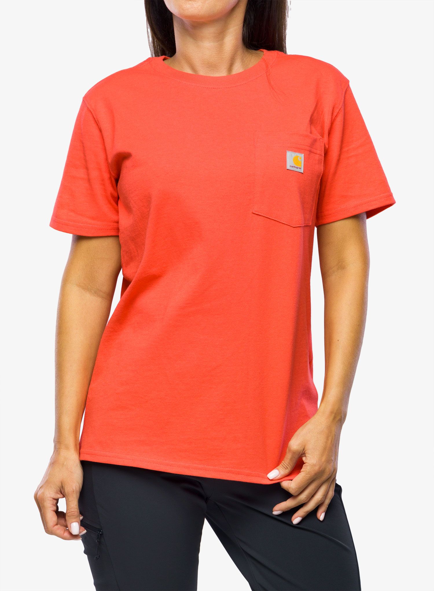 Dámské tričko Carhartt Workwear Pocket S/S T-Shirt - bittersweet