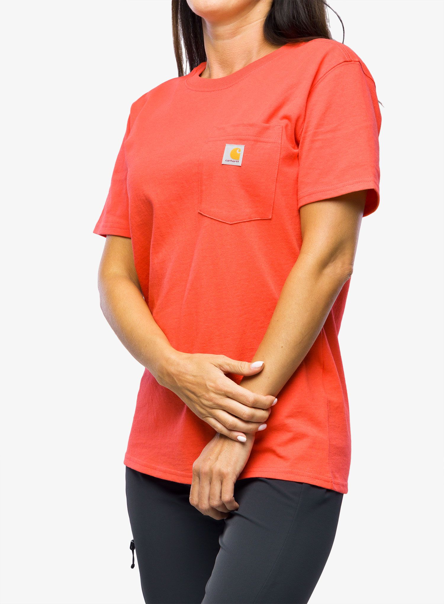Dámské tričko Carhartt Workwear Pocket S/S T-Shirt - bittersweet