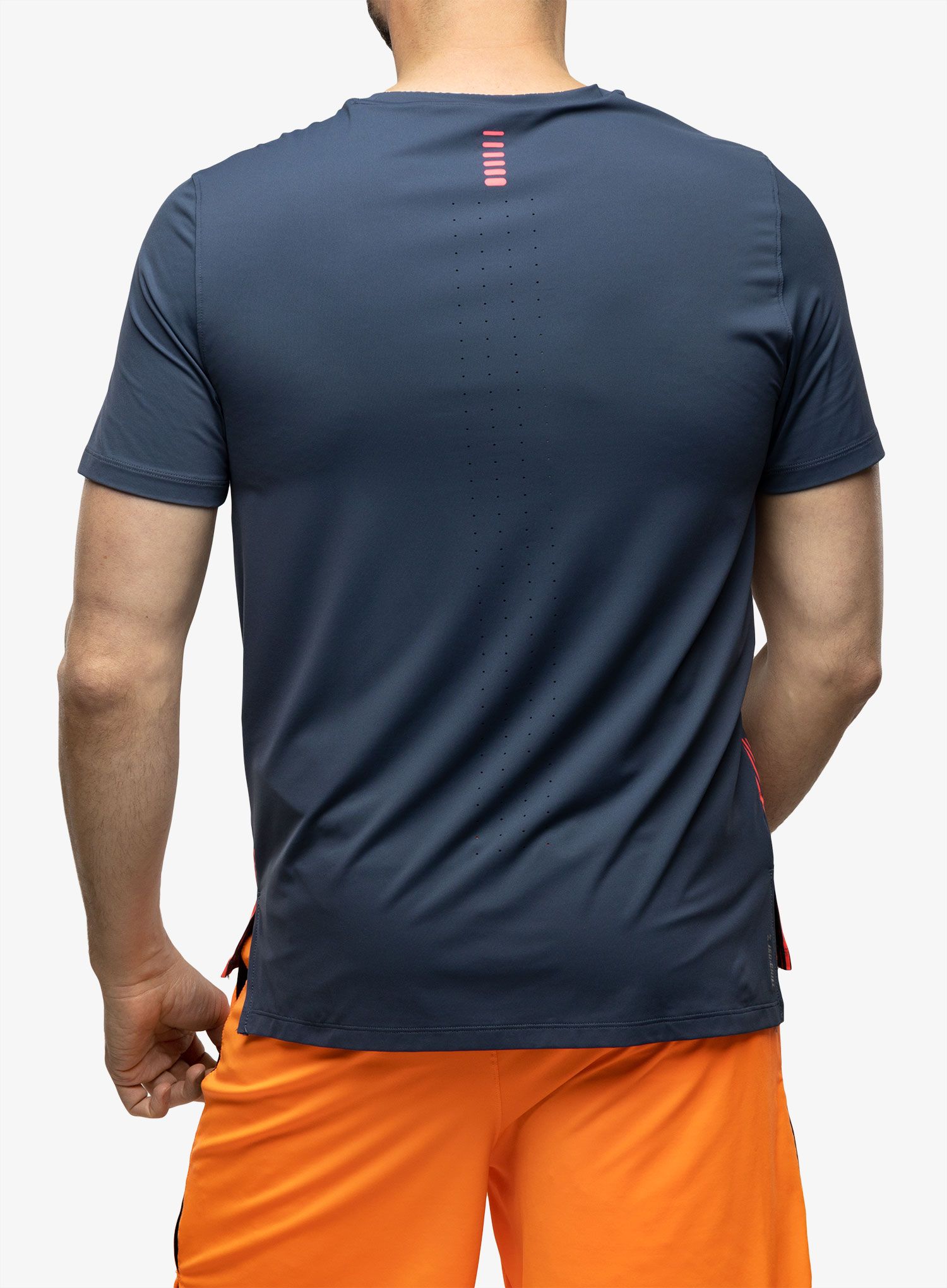 Běžecké tričko Under Armour Iso-Chill Laser Heat SS - downpour gray/pink/reflective