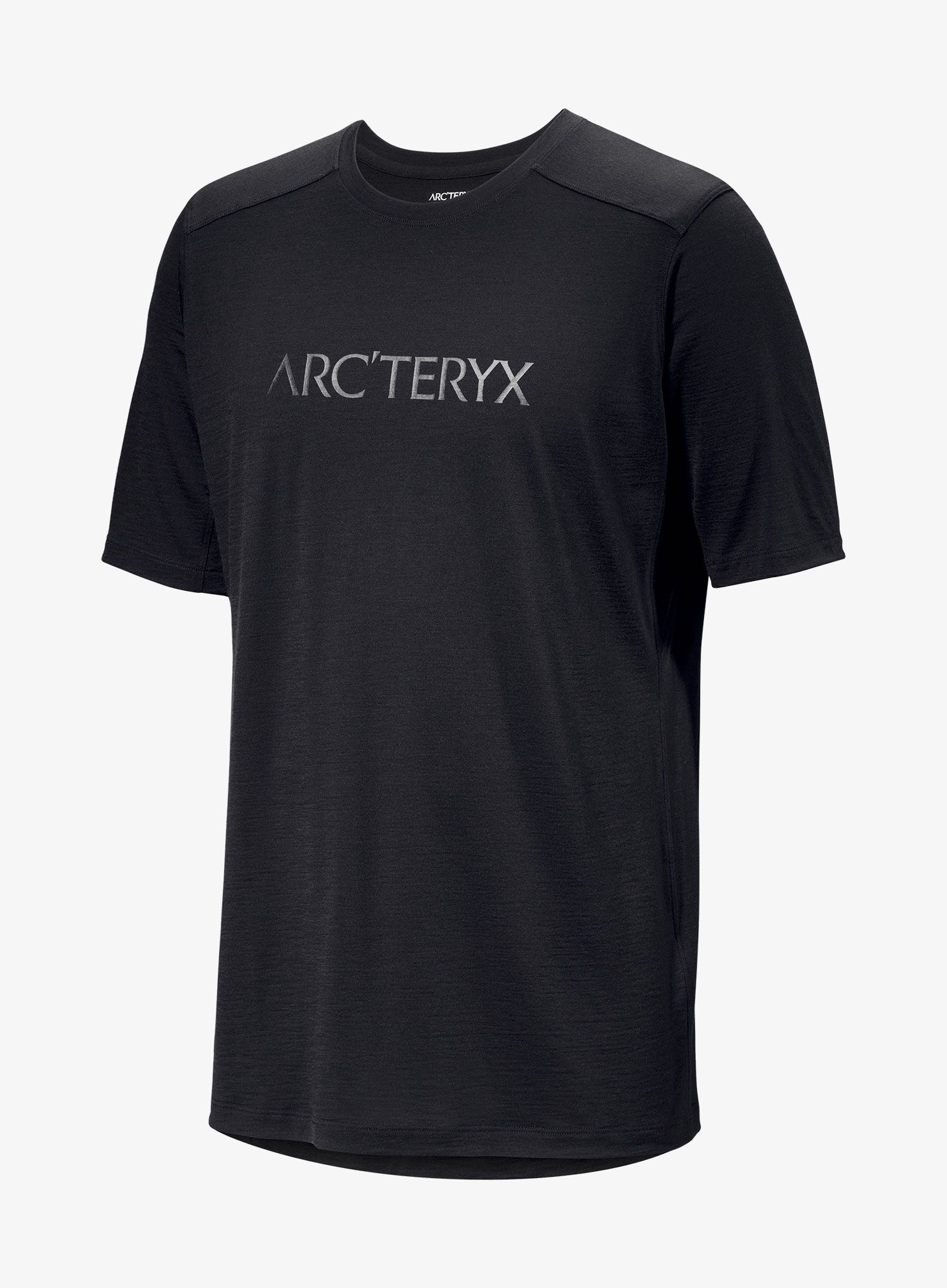 Merino triko Arcteryx Ionia Merino Wool ArcWord Logo SS - black