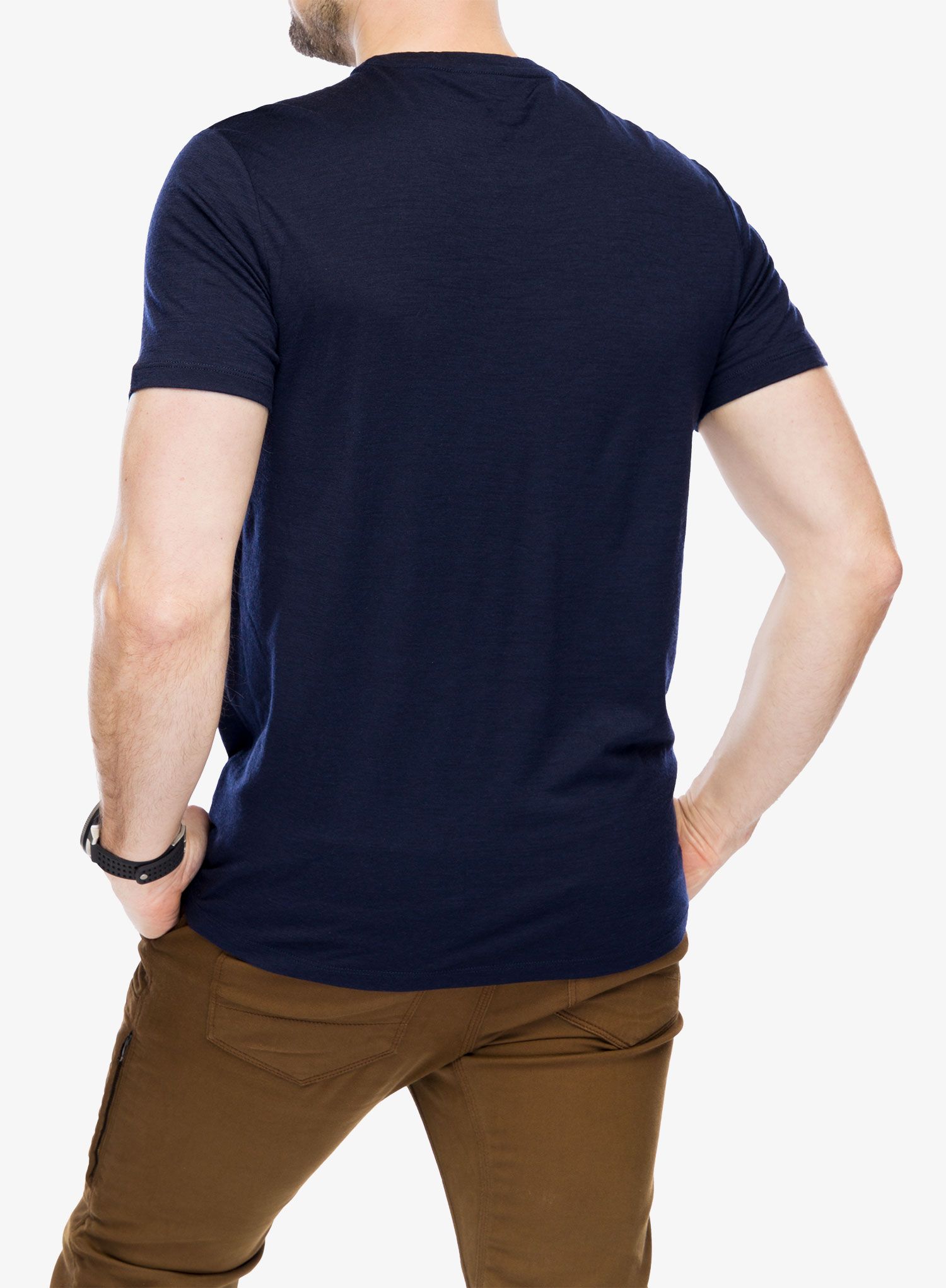 Merino triko Icebreaker Merino 150 Tech Lite III SS Tee IB Grown Naturally - midnight navy