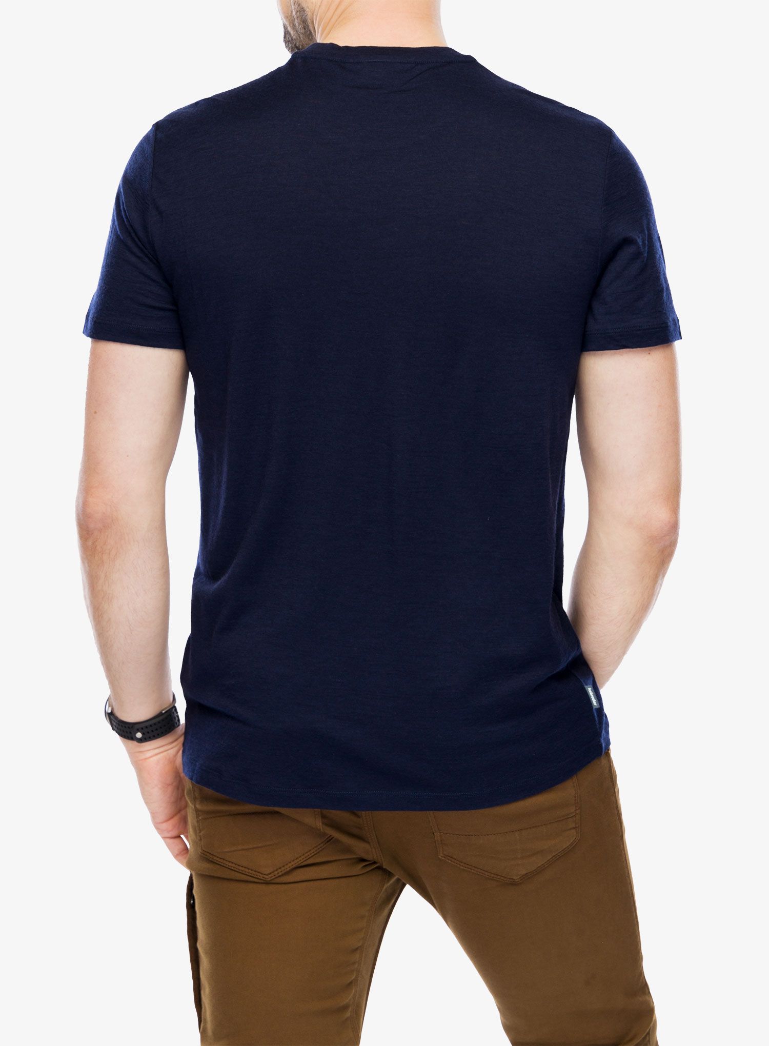 Merino triko Icebreaker Merino 150 Tech Lite III SS Tee IB Grown Naturally - midnight navy