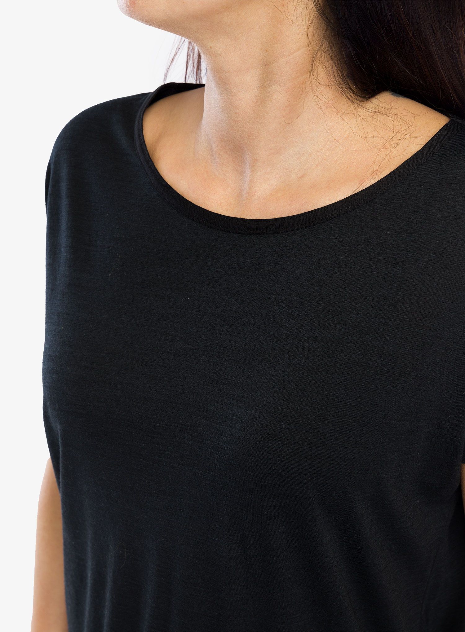 Merino triko dámské Sensor Merino Air Traveller Tee SS - black